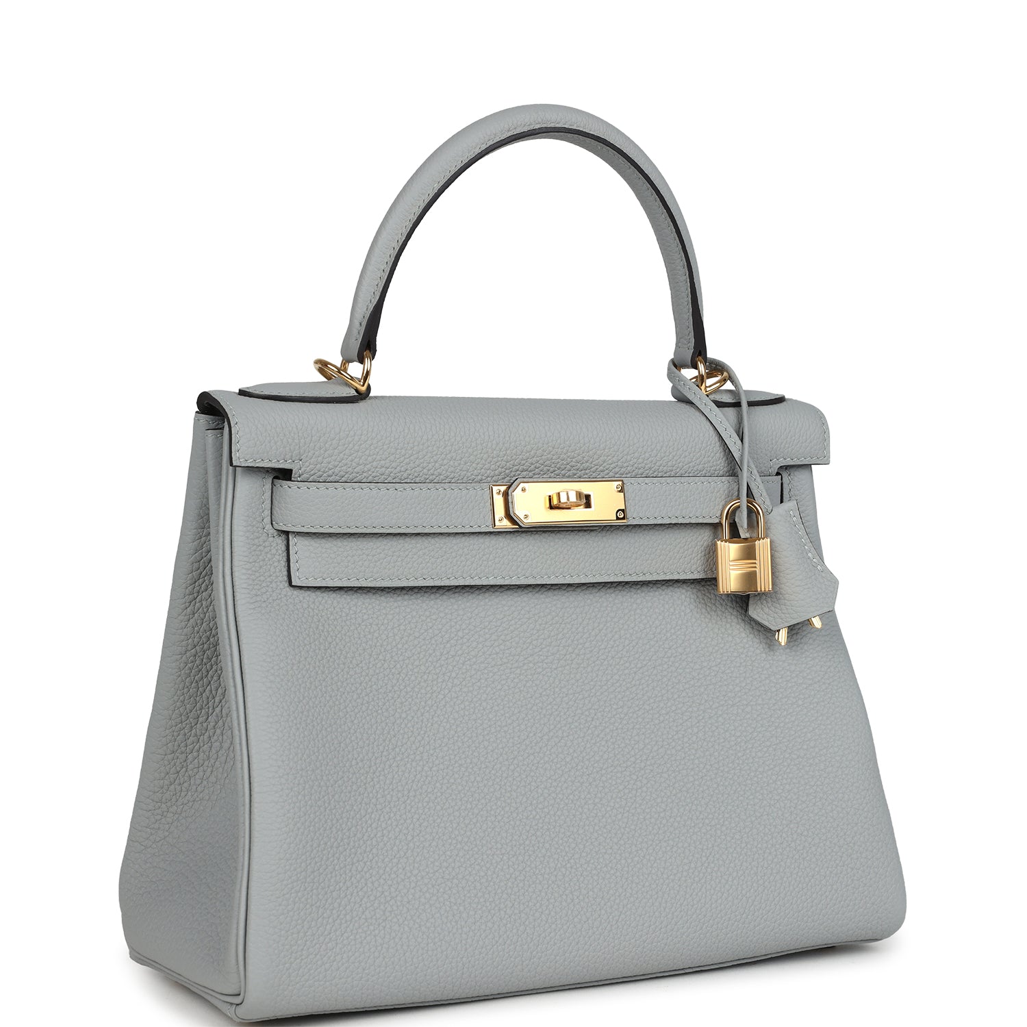 Hermès Kelly Retourne 28 Bleu Glacier Togo Gold Hardware