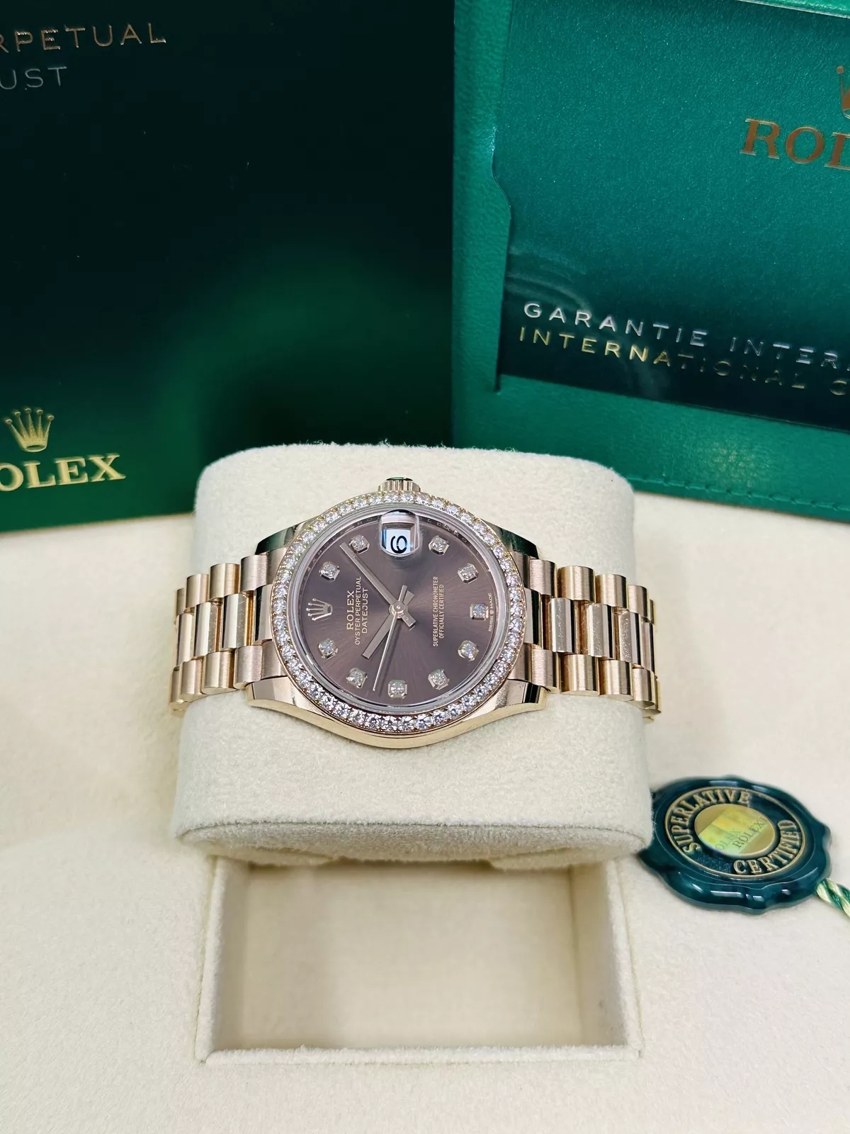 【Super Clone】ROLEX Datejust m278285RBR-0006 Chocolate Dial 31mm