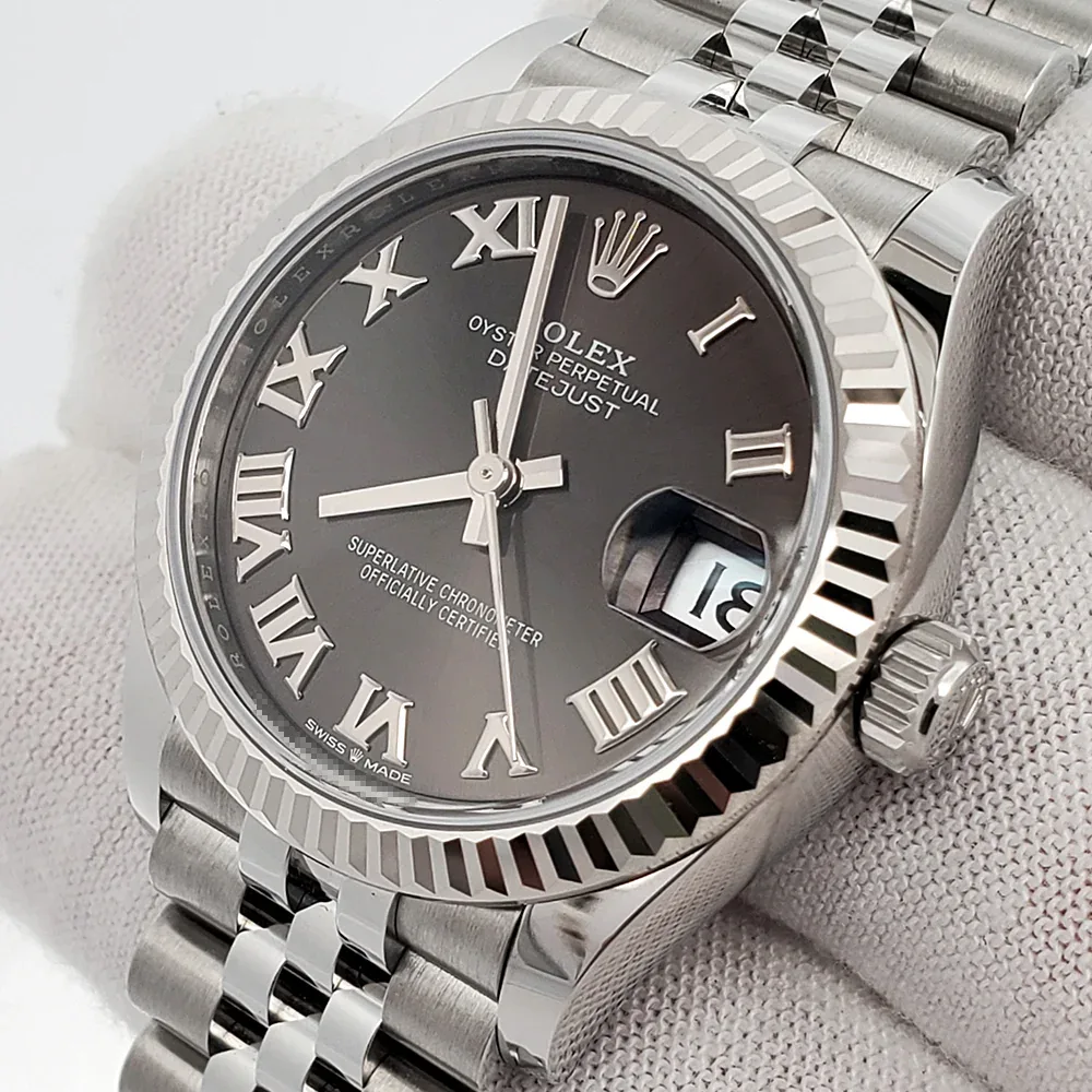 【Super Clone】ROLEX Datejust m278274-0021/0022 Dark Grey Roman 31mm Dial Oyster Watch