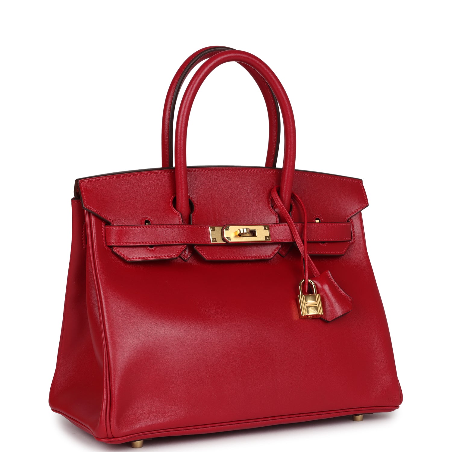 Hermès Birkin 30 Rouge Vif Tadelakt Gold Hardware