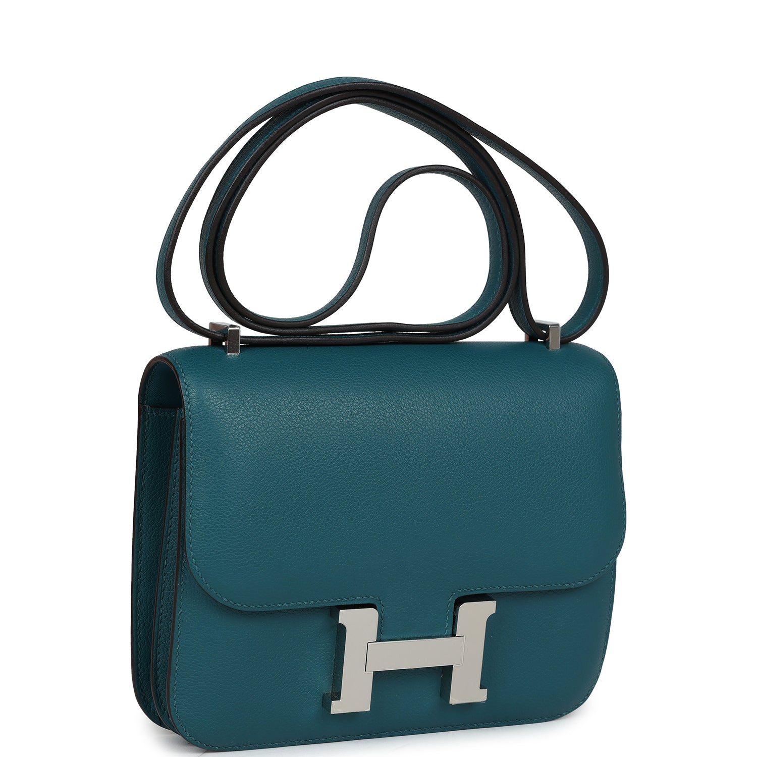 Hermès Constance 18 Vert Bosphore Evercolor Palladium Hardware