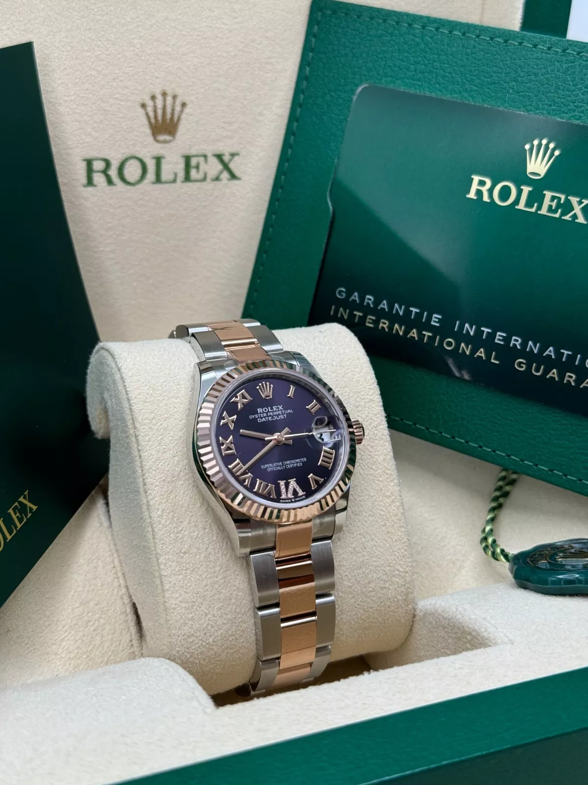 【Super Clone】ROLEX Datejust m278271-0019/0020 Aubergine 31mm Dial Oyster Bracelet Watch