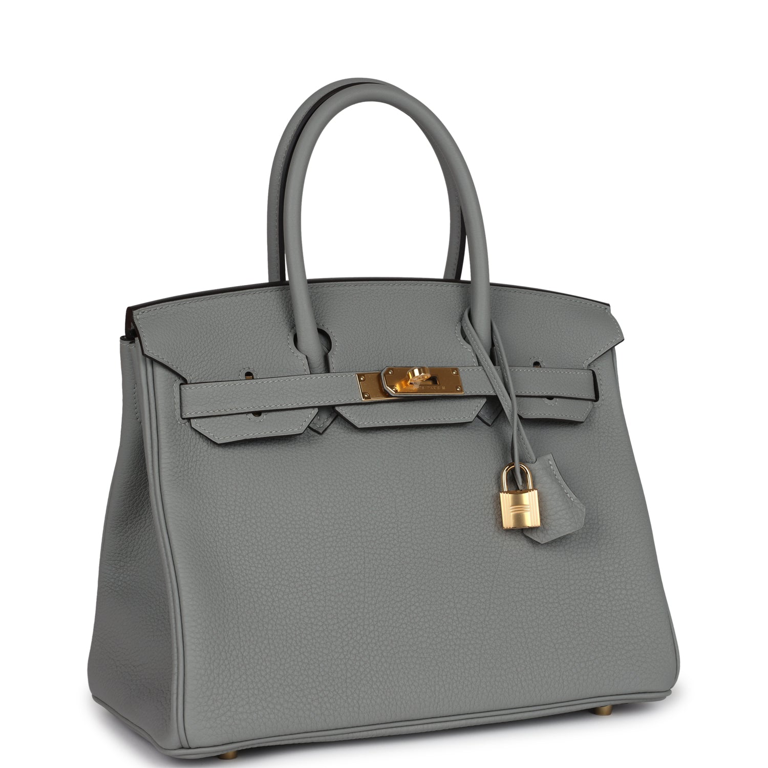 Hermès Birkin 30 Gris Mouette Togo Gold Hardware