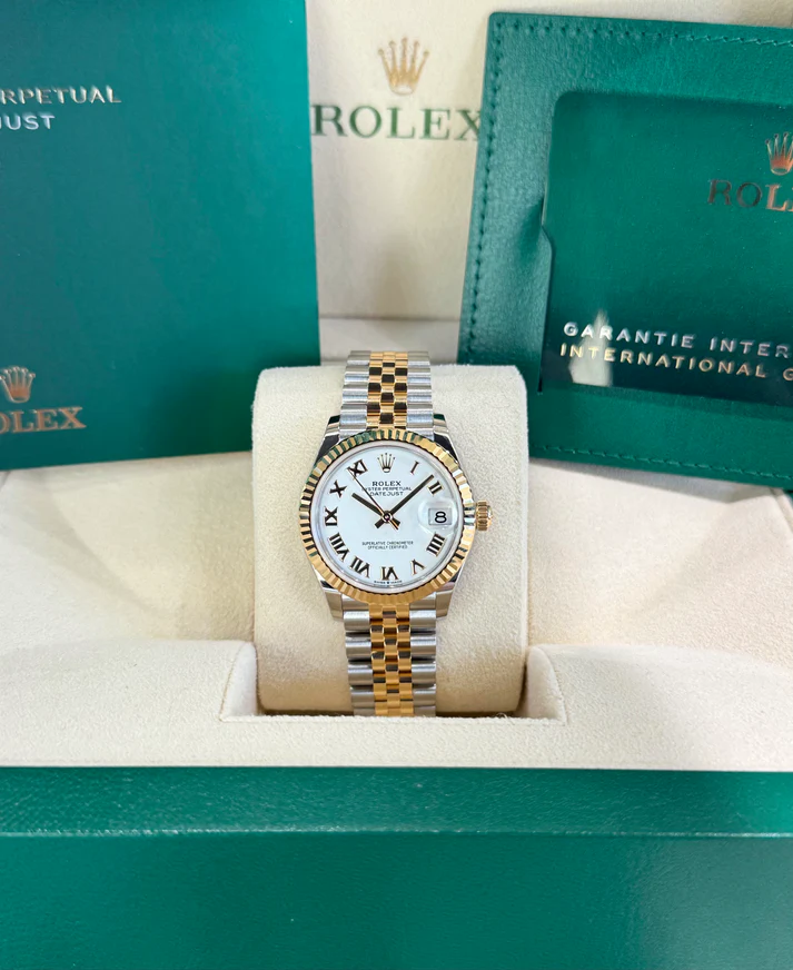 【Super Clone】ROLEX Datejust m278273-0001/0002 31mm White Dial Stainless Steel and Yellow Gold Oyster Watch