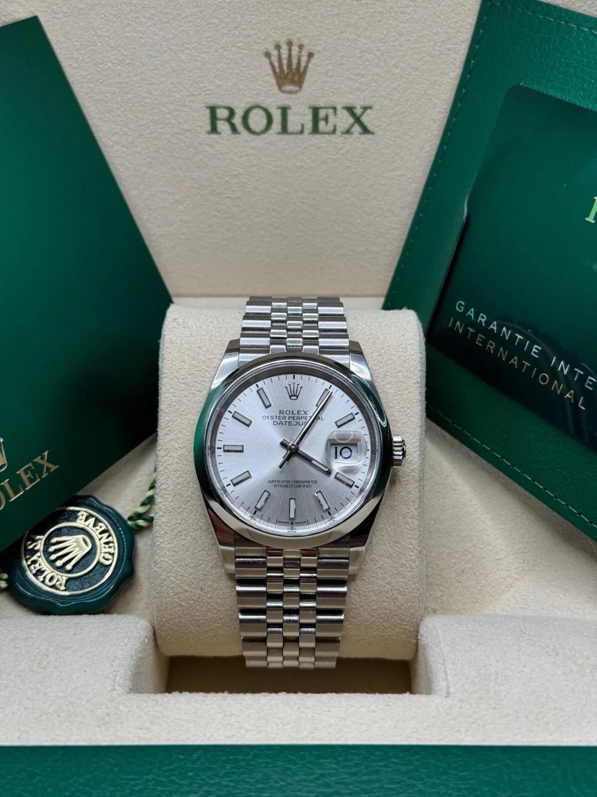 【Super Clone】ROLEX  Datejust 36mm 126200 Oyster Perpetual Silver Dial Jubilee Stainless Steel
