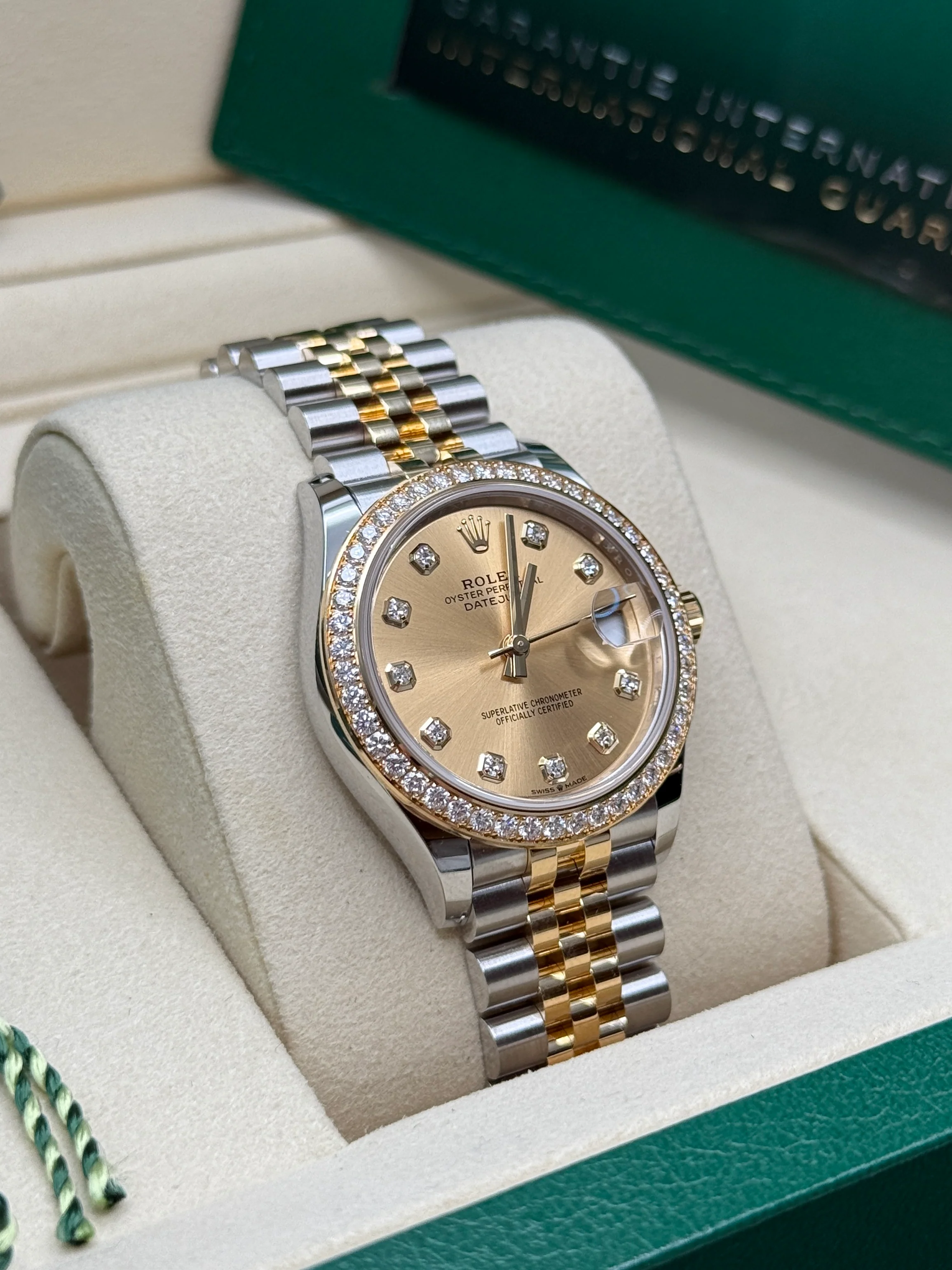 【Super Clone】RLX Datejust m278383-0025/0026 31mm Champagne Dial Oyster Bracelet