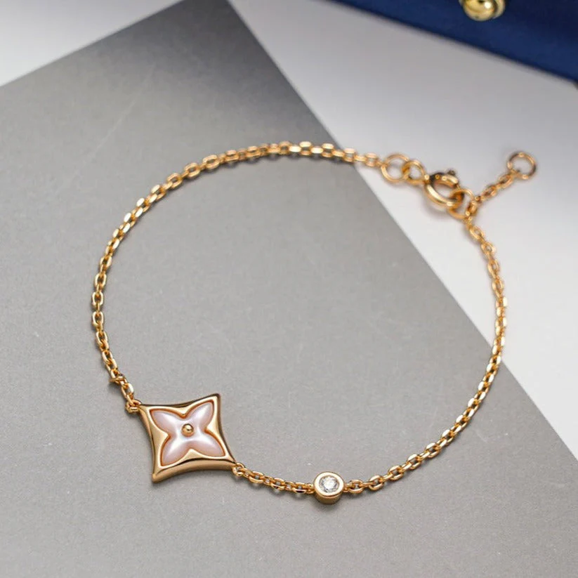 Regalia jewelrySTAR 1 DIAMOND PINK GOLD BRACELET