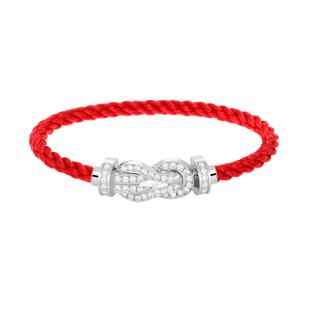 Regalia jewelryCHANCE LARGE 8 FIGURE BUCKLE FULL DIAMOND BRACELET SILVER