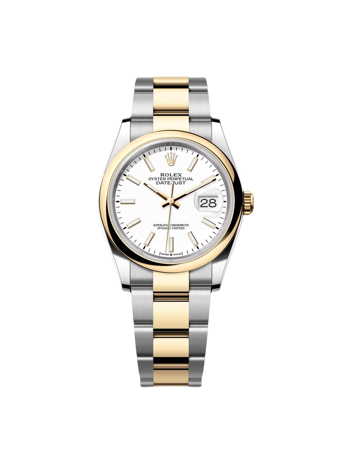 【Super Clone】ROLEX  Datejust 36mm 126203 White Dial Domed Bezel Jubilee Bracelet