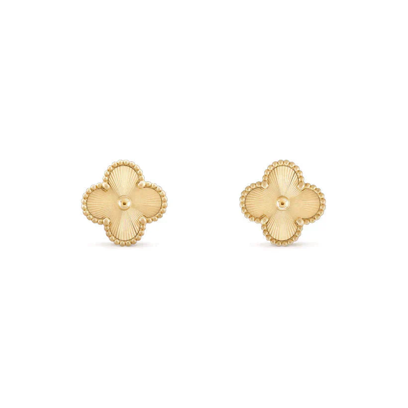 Regalia jewelryCLOVER MEDIUM 1 MOTIFS LASER EARRINGS