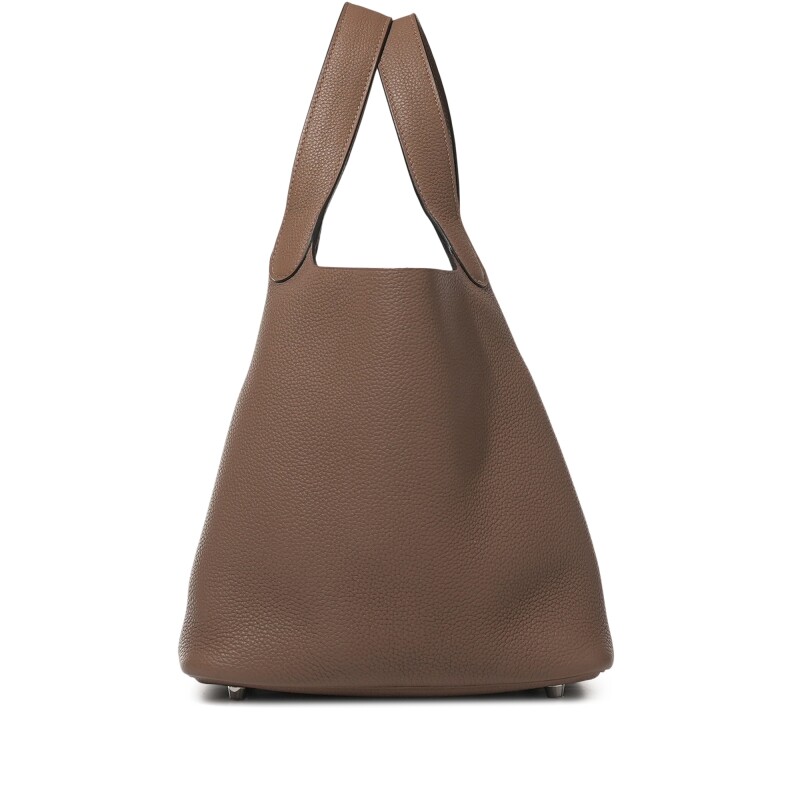 Hermès Beige de Weimar Clemence Picotin Lock 22 Palladium Hardware