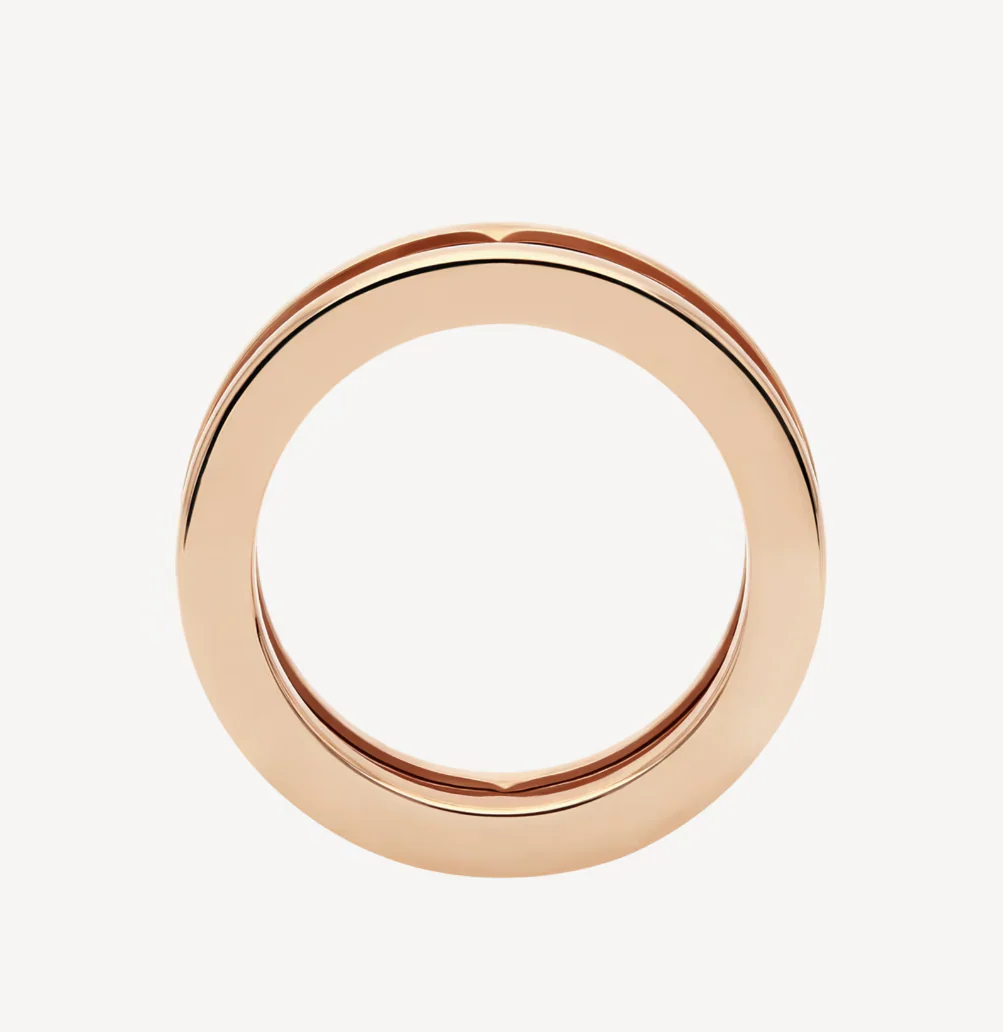 Regalia jewelryZERO 1 ONE-BAND WITH OPENWORK LOGO SPIRAL RING