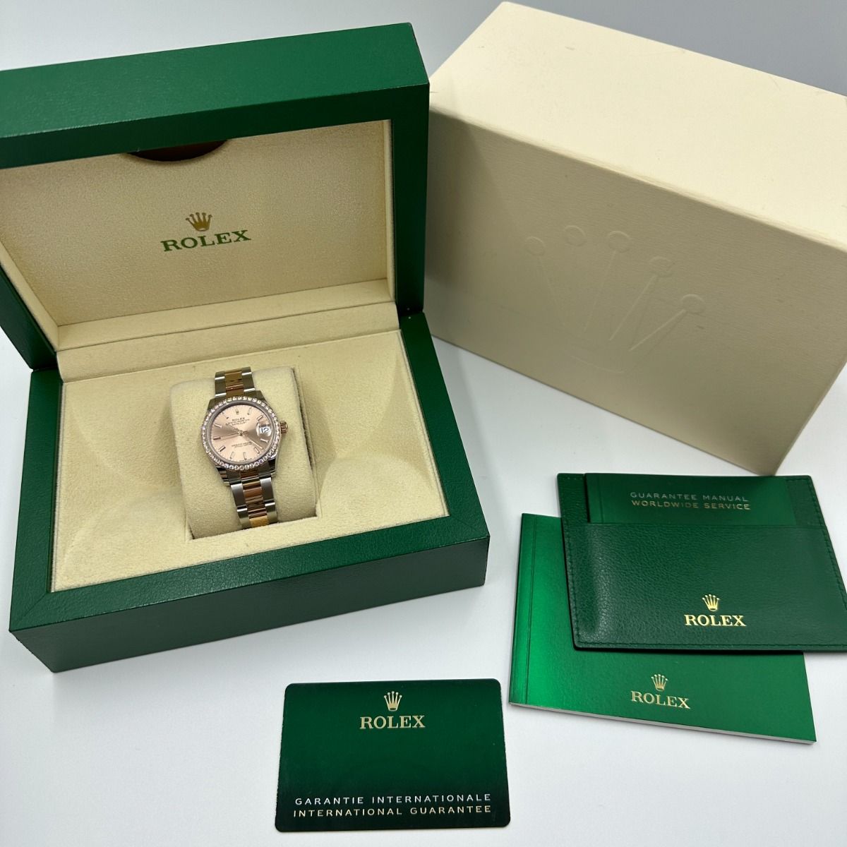 【Super Clone】ROLEX Datejust m278381-0009/0010 Rose Dial Diamond-Set Bezel 31mm