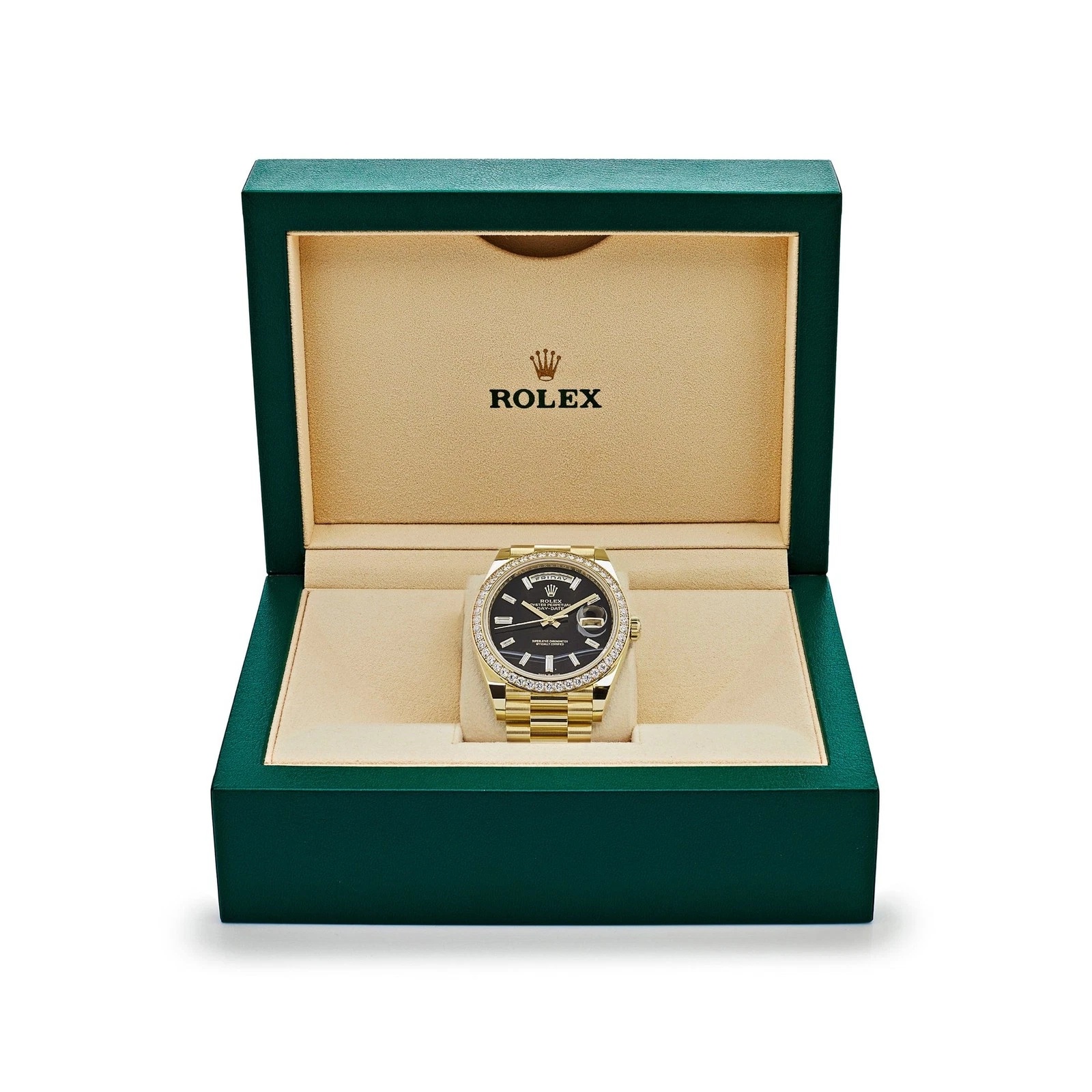 【Super Clone】ROLEX Day-Date 40mm Black Onyx Dial 228348RBR-0039