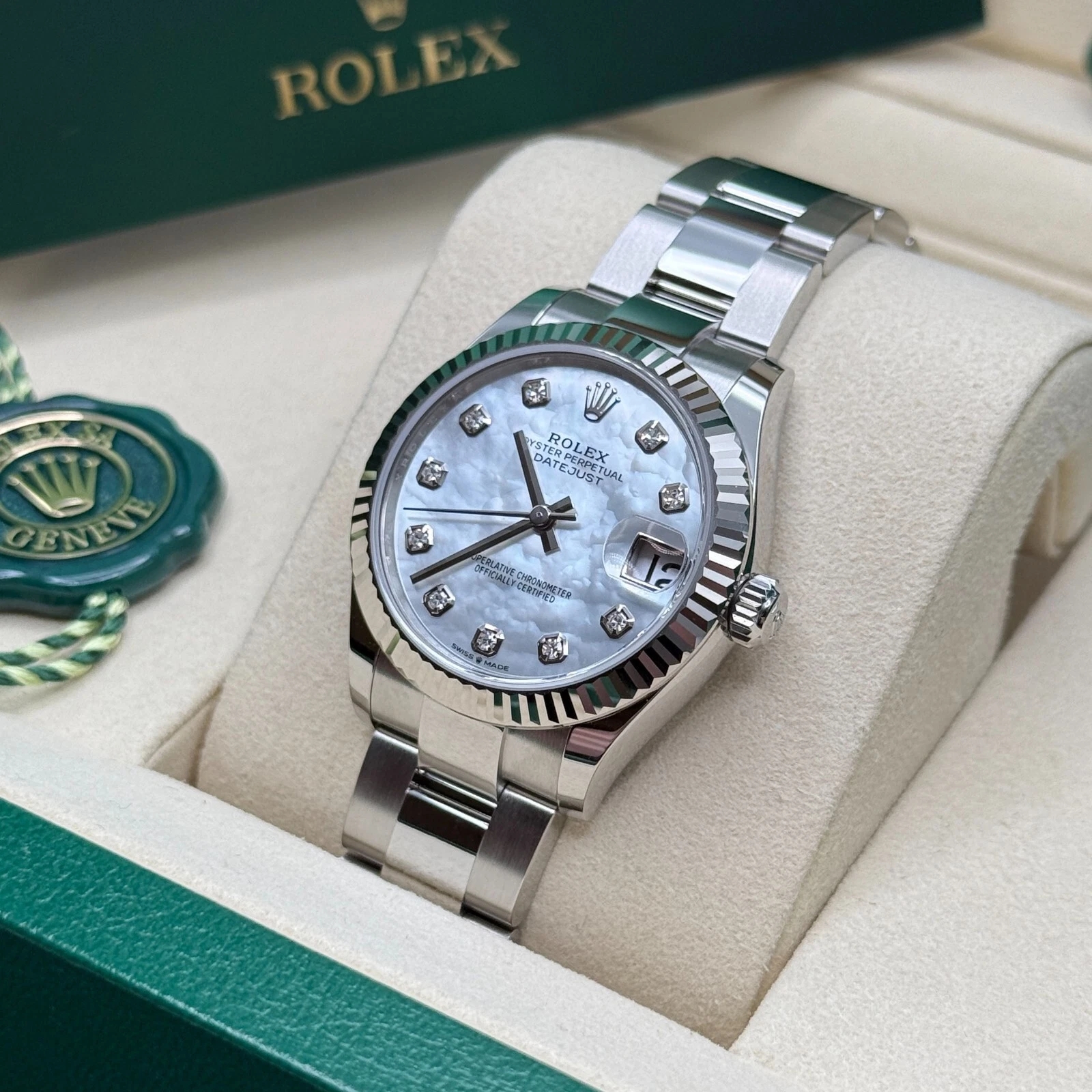 【Super Clone】RLX Datejust m278384RBR-0007/0008 Mother-of-Pearl 31mm Dial Oyster Watch