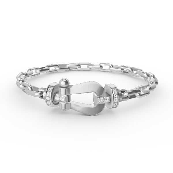 Regalia jewelryFORCE LARGE HORSESHOE CLASP  METAL BRACELET