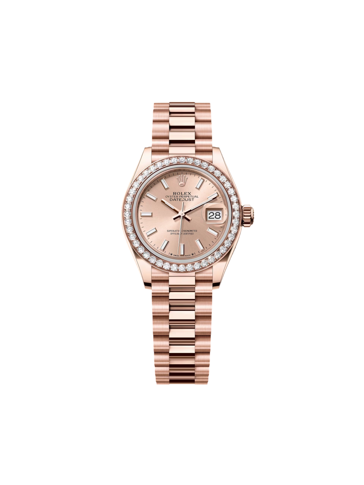 【Super Clone】ROLEX  Lady-Datejust 28mm 279135RBR Rose Dial Jubilee Bracelet