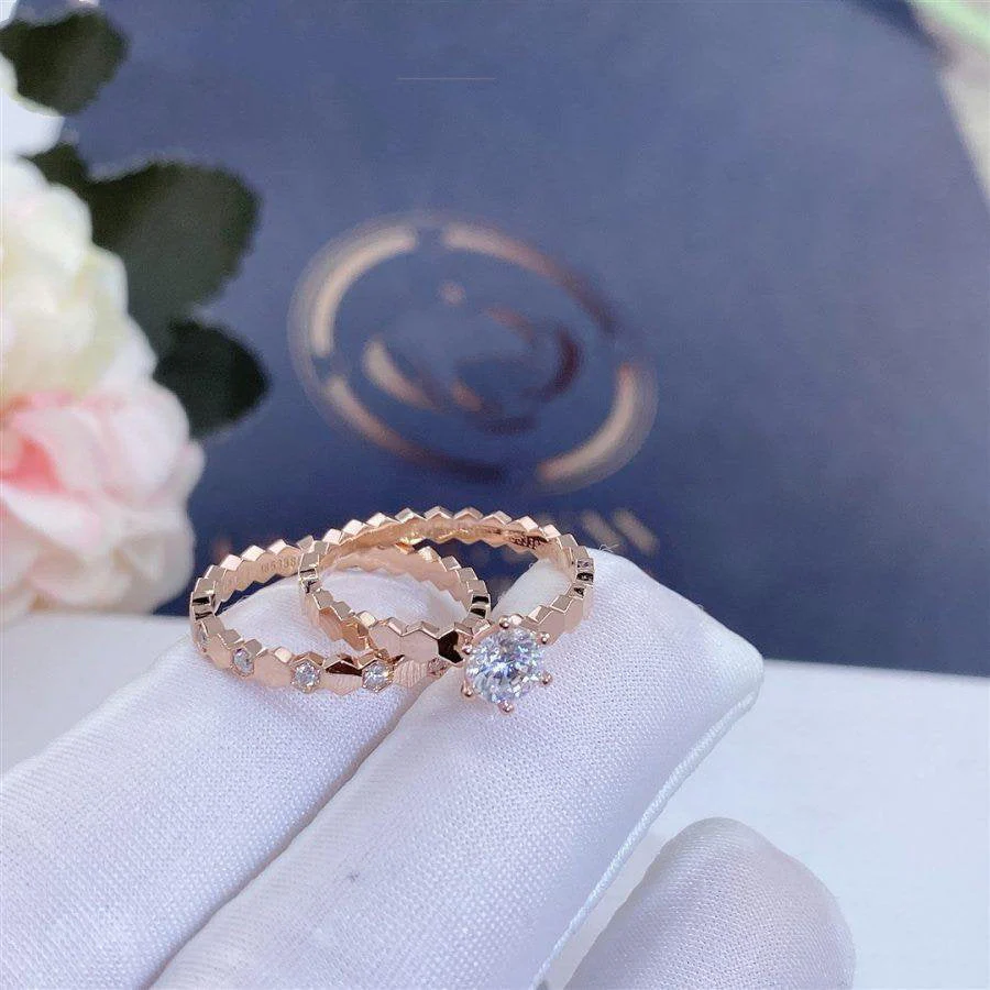 Regalia jewelryBEE LOVE RING PINK GOLD 1 DIAMOND