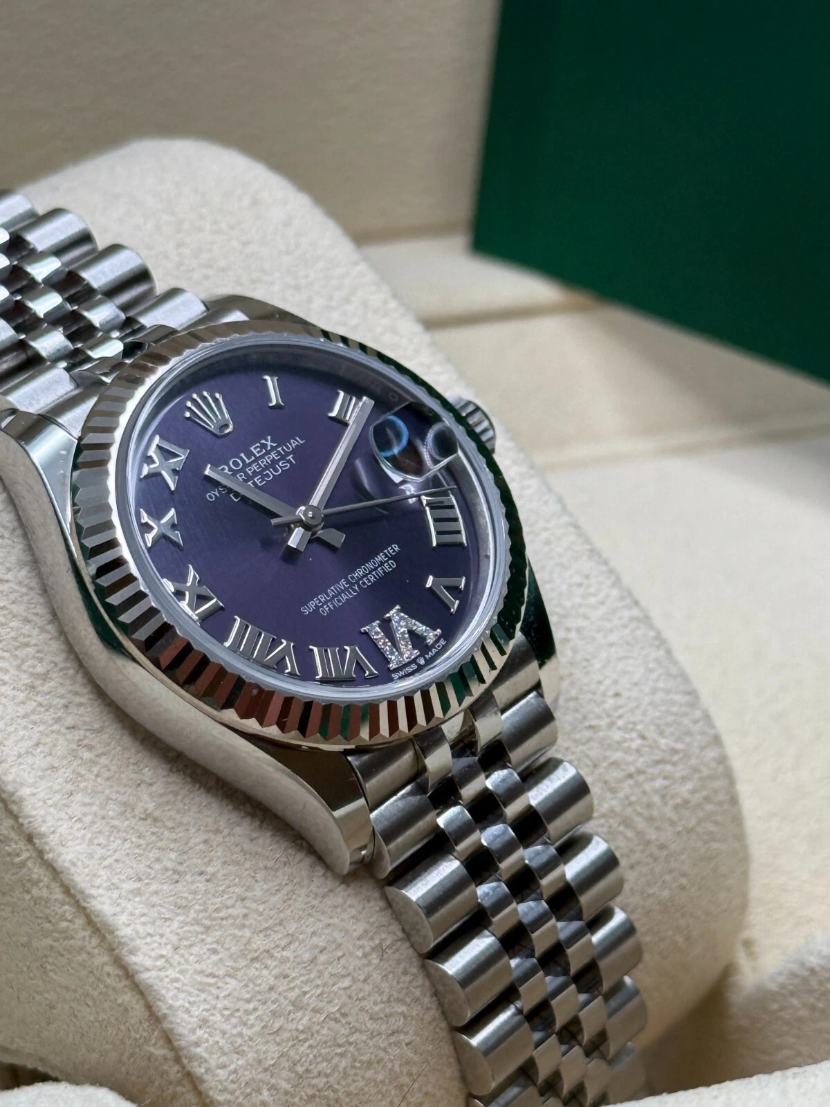 【Super Clone】RLX Datejust m278274-0025/0026 Aubergine 31mm Dial Oyster Watch