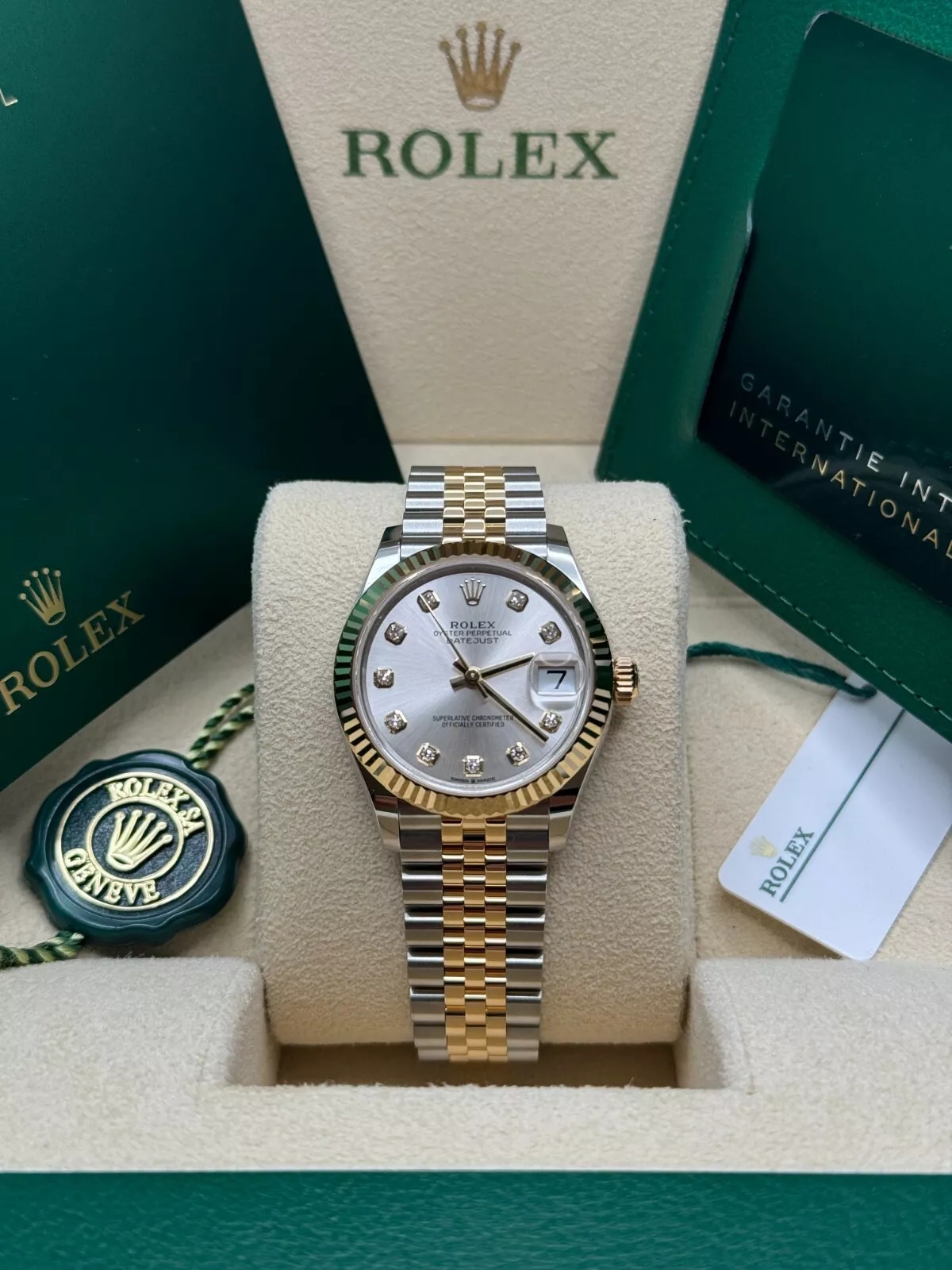 【Super Clone】ROLEX Datejust m278273-0019/0020 31mm Silver Dial Stainless Steel and Yellow Gold Oyster Watch