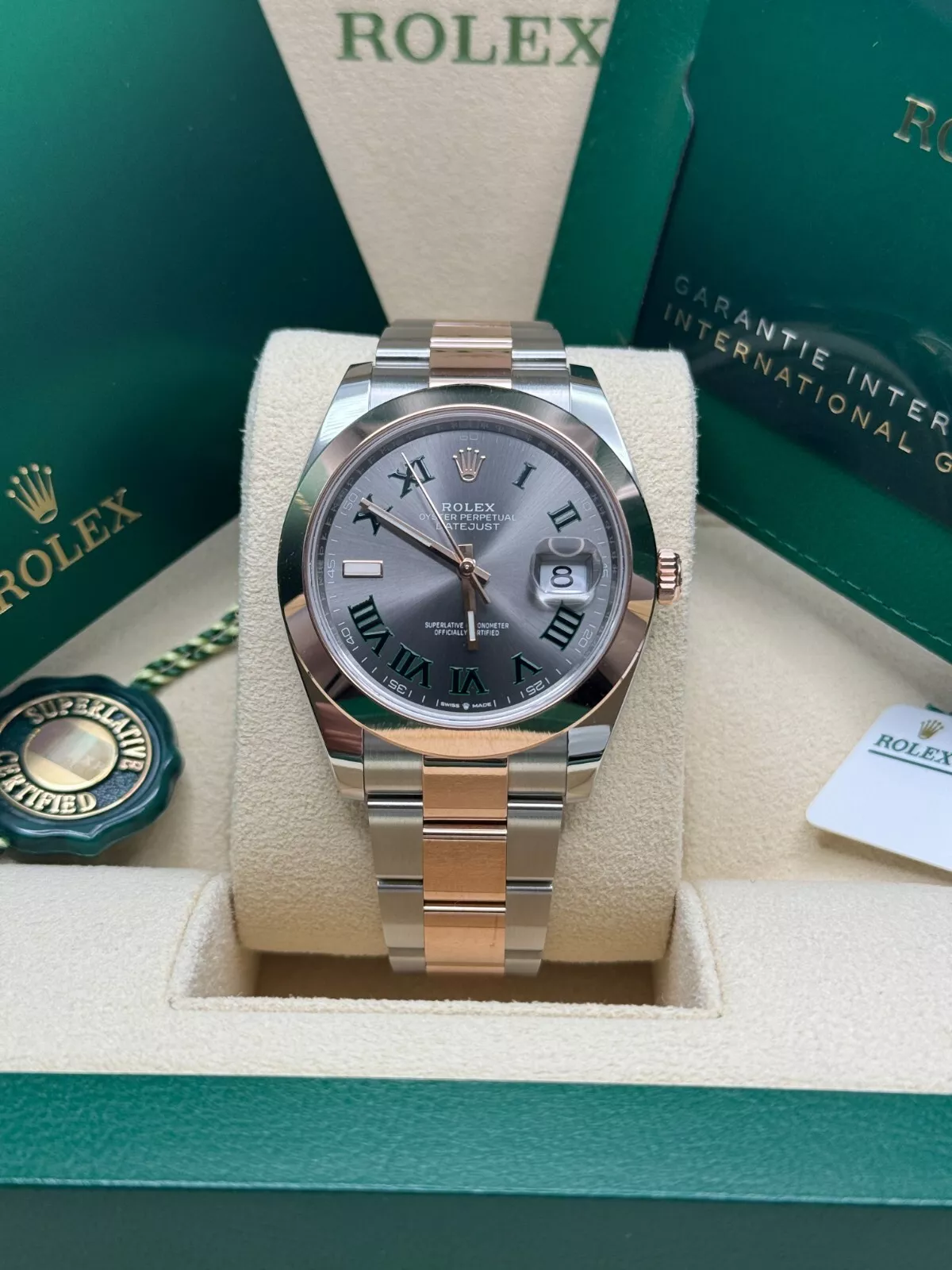 【Super Clone】ROLEX Datejust 41mm 126331 Oyster Band Steel and Everose Gold Men's Watch