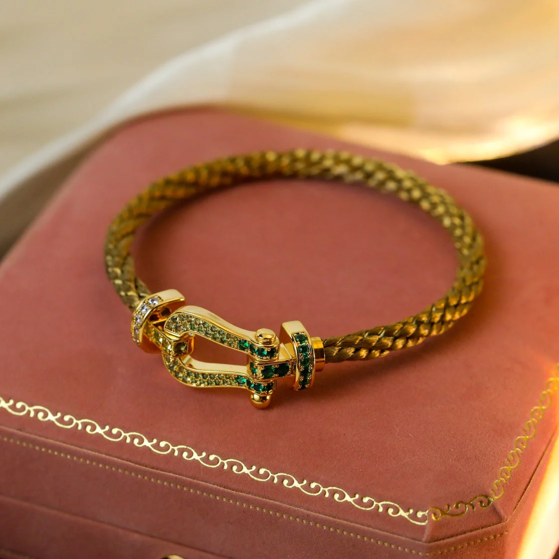 Regalia jewelryFORCE 10 GOLD GREEN DIAMOND PAVED