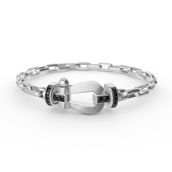 Regalia jewelryFORCE LARGE HORSESHOE CLASP  METAL BRACELET