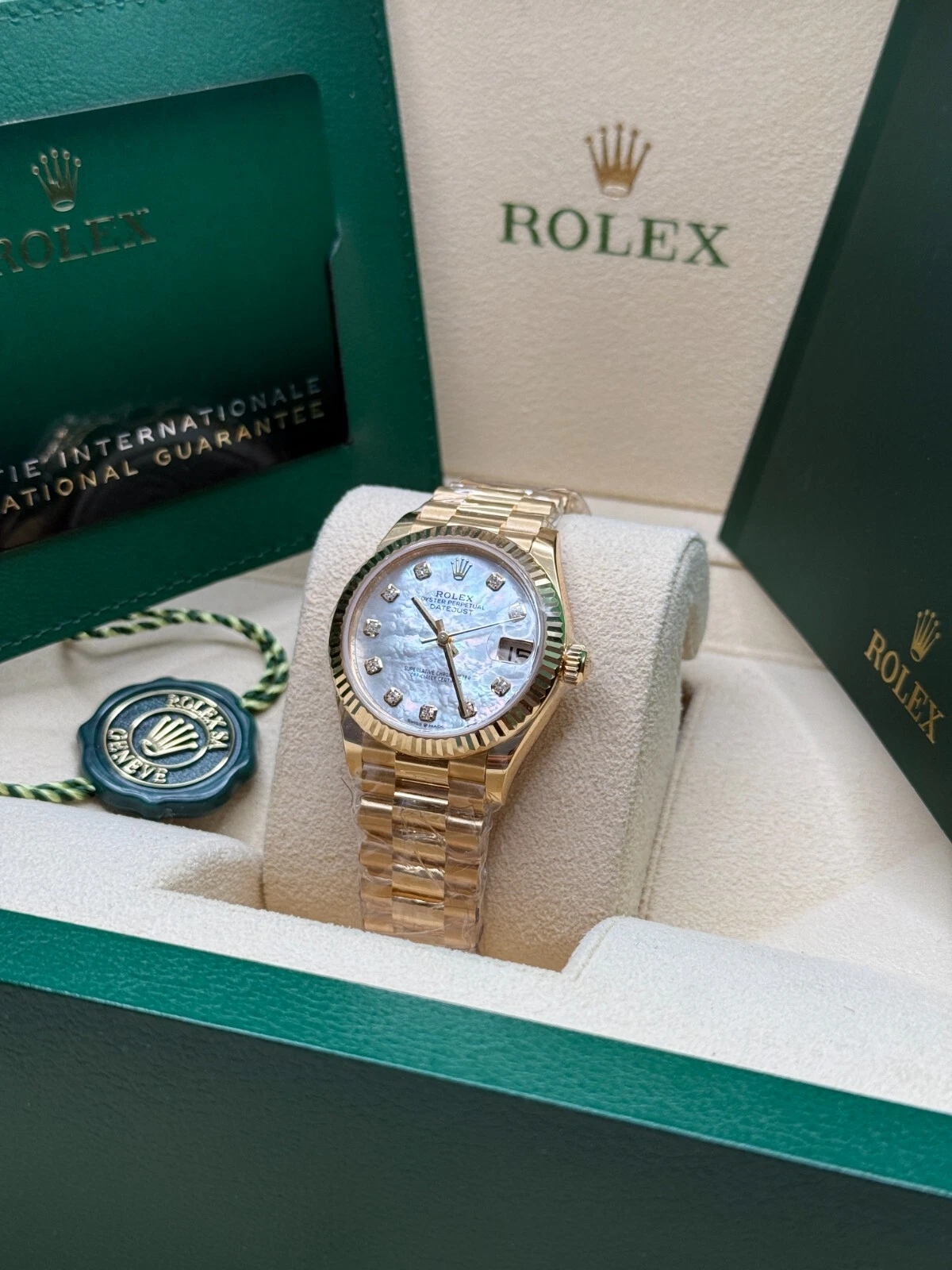 【Super Clone】ROLEX Datejust m278278-0020 White 31mm Dial President Bracelet Watch
