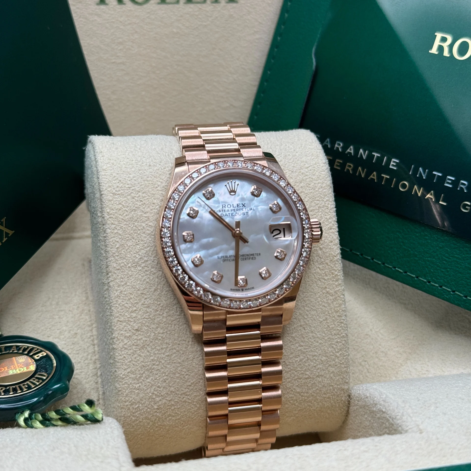 【Super Clone】ROLEX Datejust m278285RBR-0005 Mother-of-Pearl 31mm Dial