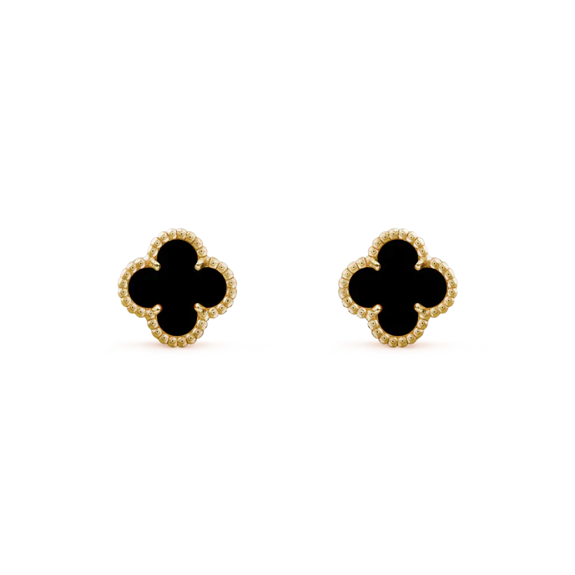 Regalia jewelryCLOVER MINI 9.5MM BLACK MOP EARRINGS