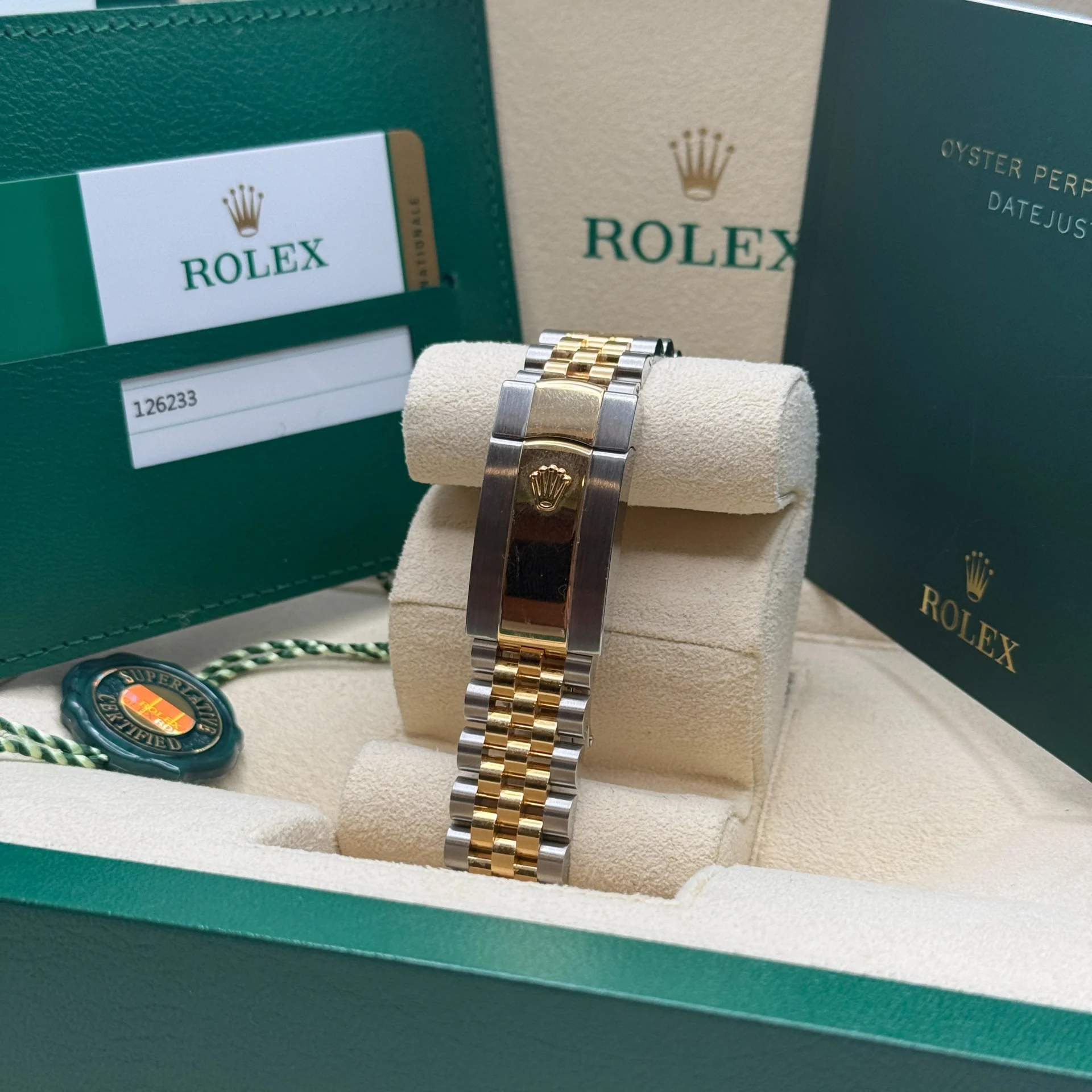 【Super Clone】ROLEX  Datejust 36mm 126233 White Dial Oyster Bracelet Watch