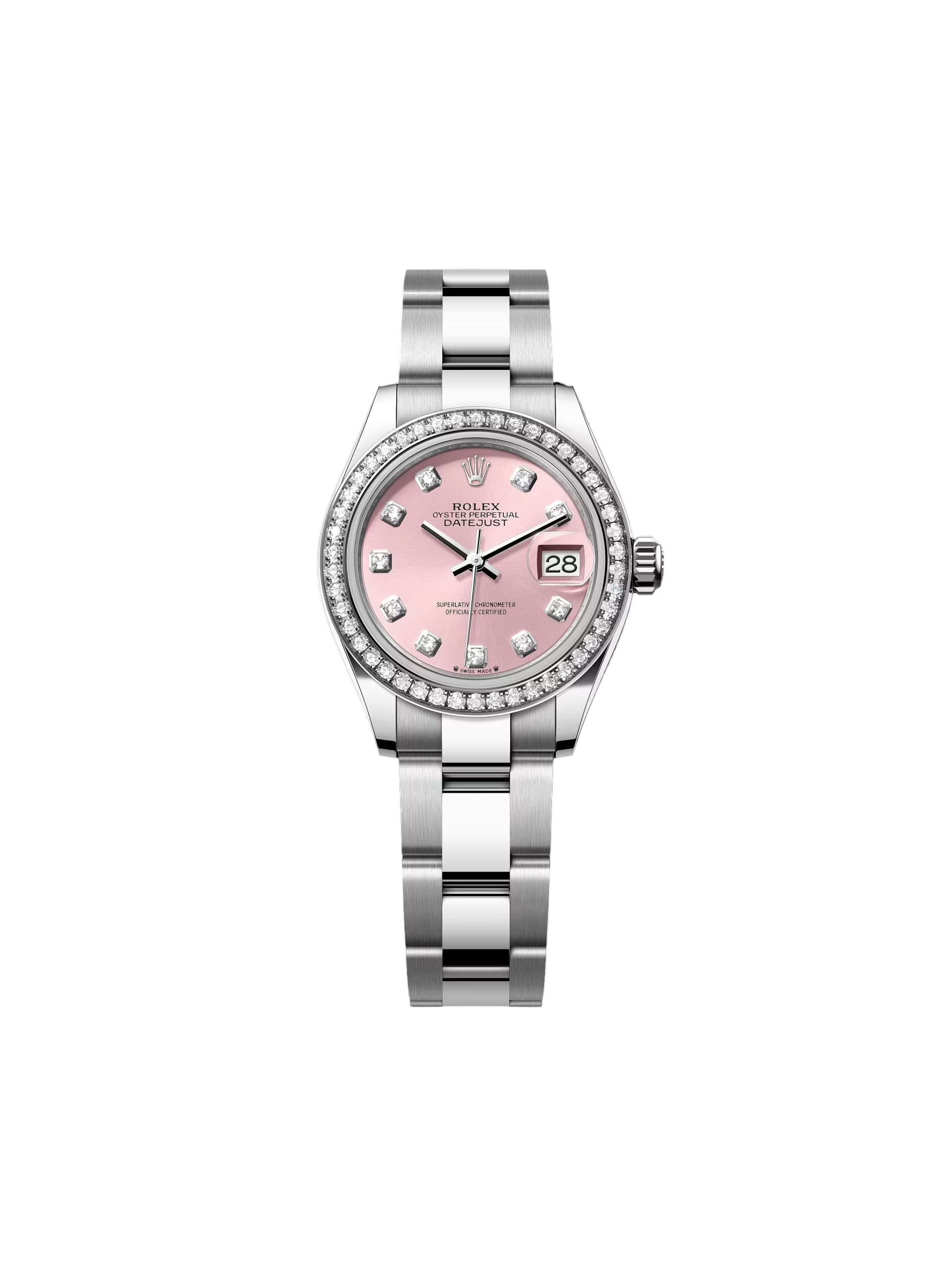 【Super Clone】ROLEX Lady-Datejust 28mm 279384RBR Pink Dial Oyster Bracelet