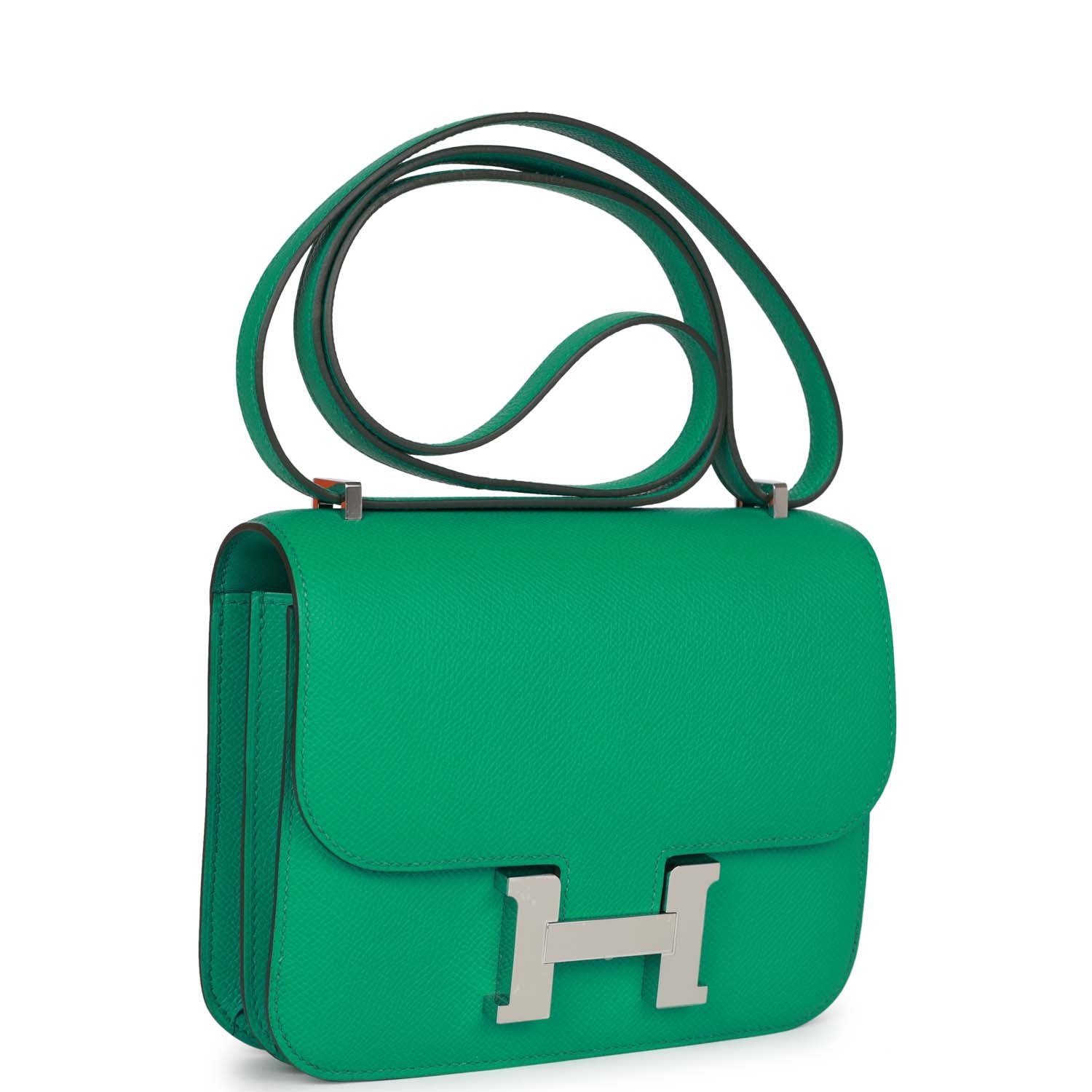 Hermès Constance 18 Vert Jade Epsom Palladium Hardware