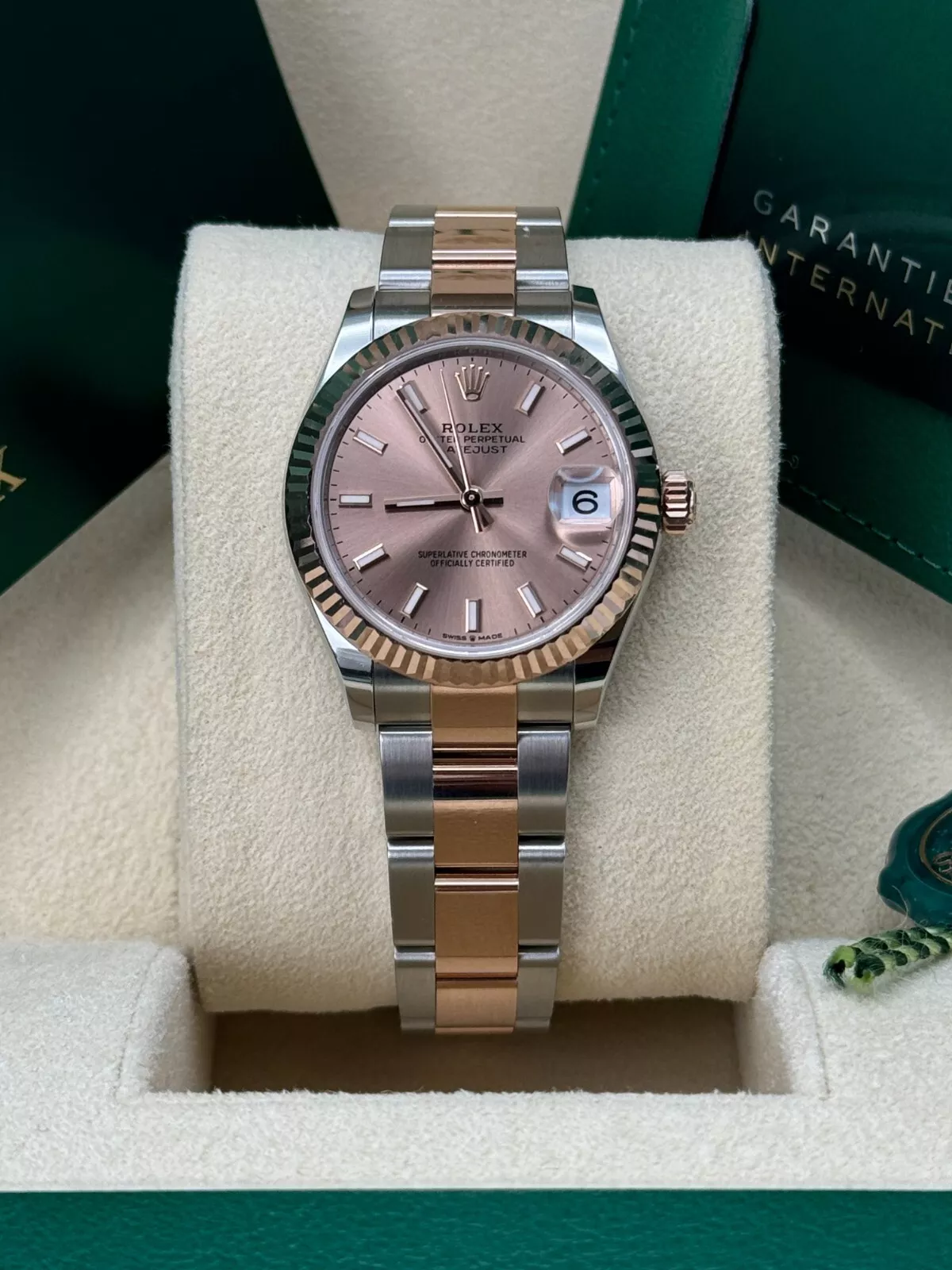【Super Clone】ROLEX Datejust m278271-0009/0010 Rose 31mm Dial Oyster Bracelet Watch