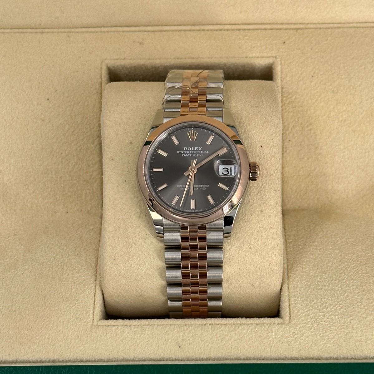 【Super Clone】ROLEX Datejust m278241-0017/0018 Slate 31mm Dial Oyster Bracelet Watch