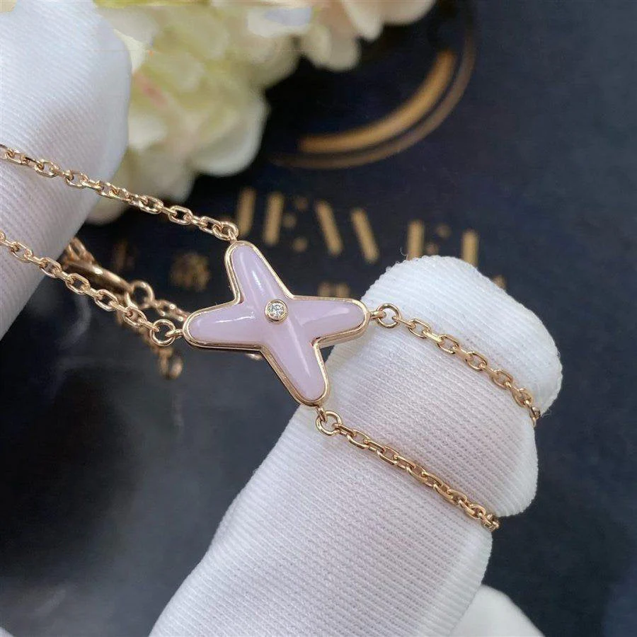 Regalia jewelryJEUX BRACELET PINK MOP PINK GOLD 1 DIAMOND