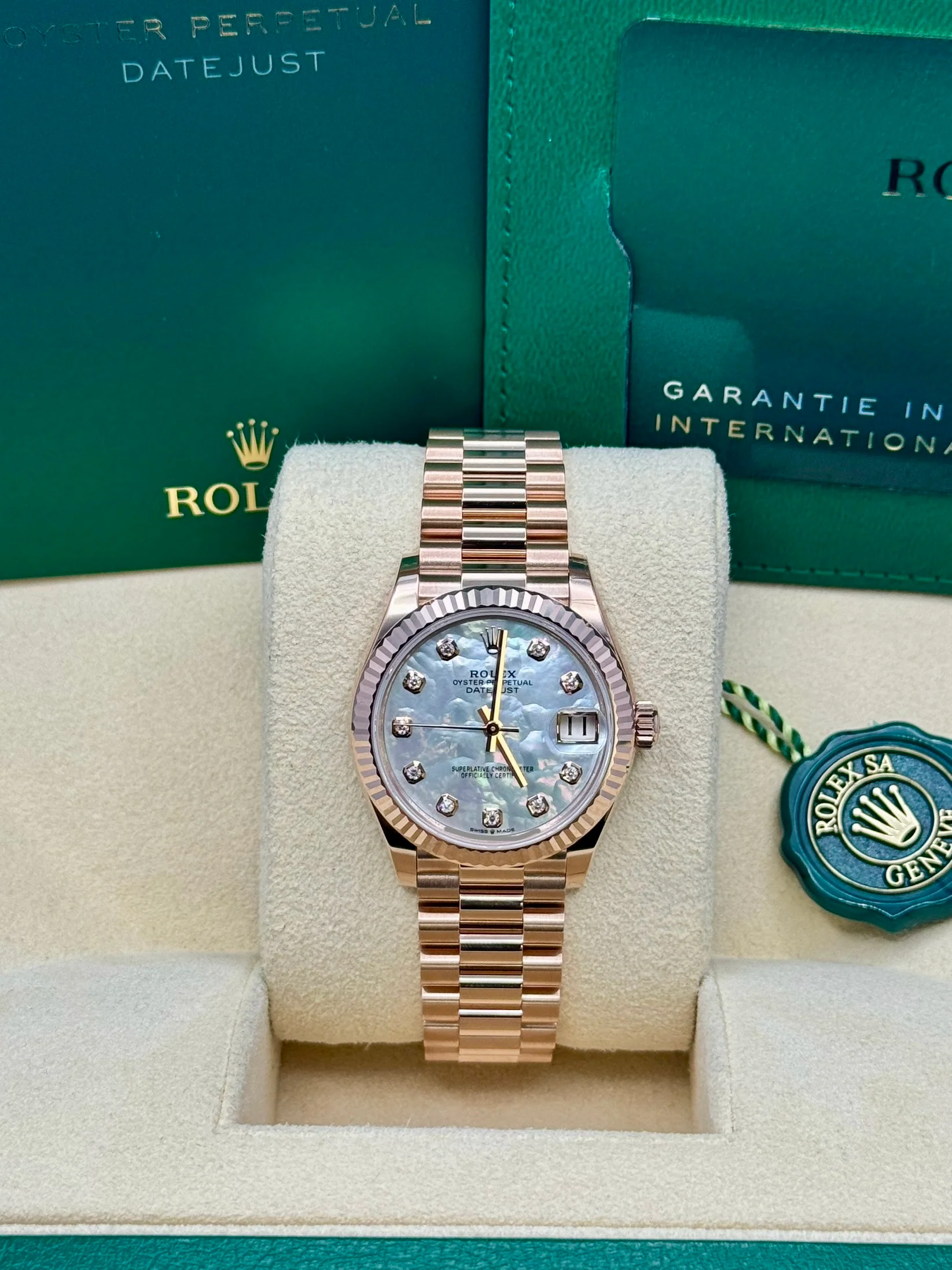 【Super Clone】RLX Datejust m278275-0009 Mother-of-Pearl 31mm Dial