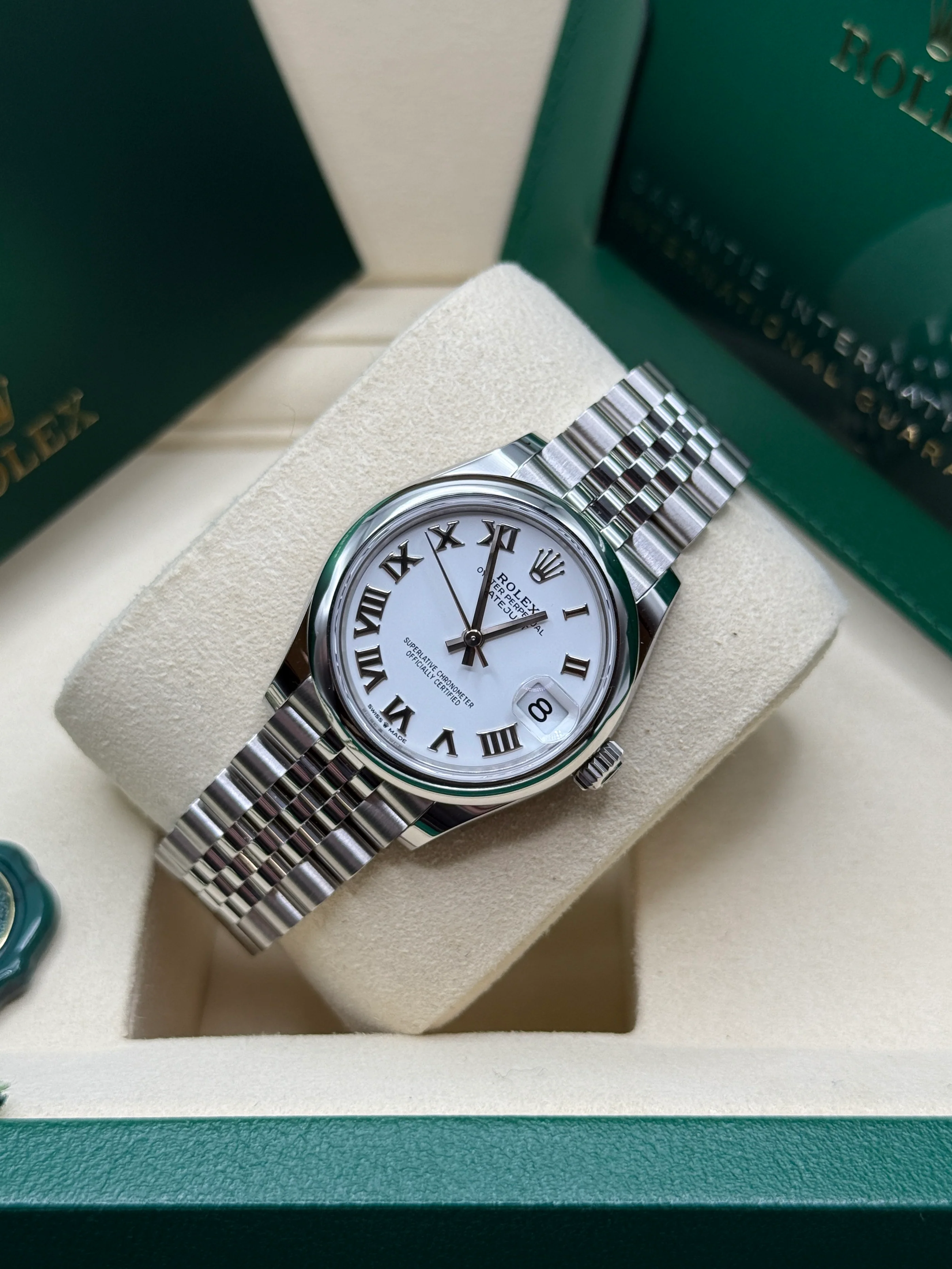 【Super Clone】ROLEX Datejust m278240-0003/0004 31mm White Roman Domed Bezel Oyster Oystersteel