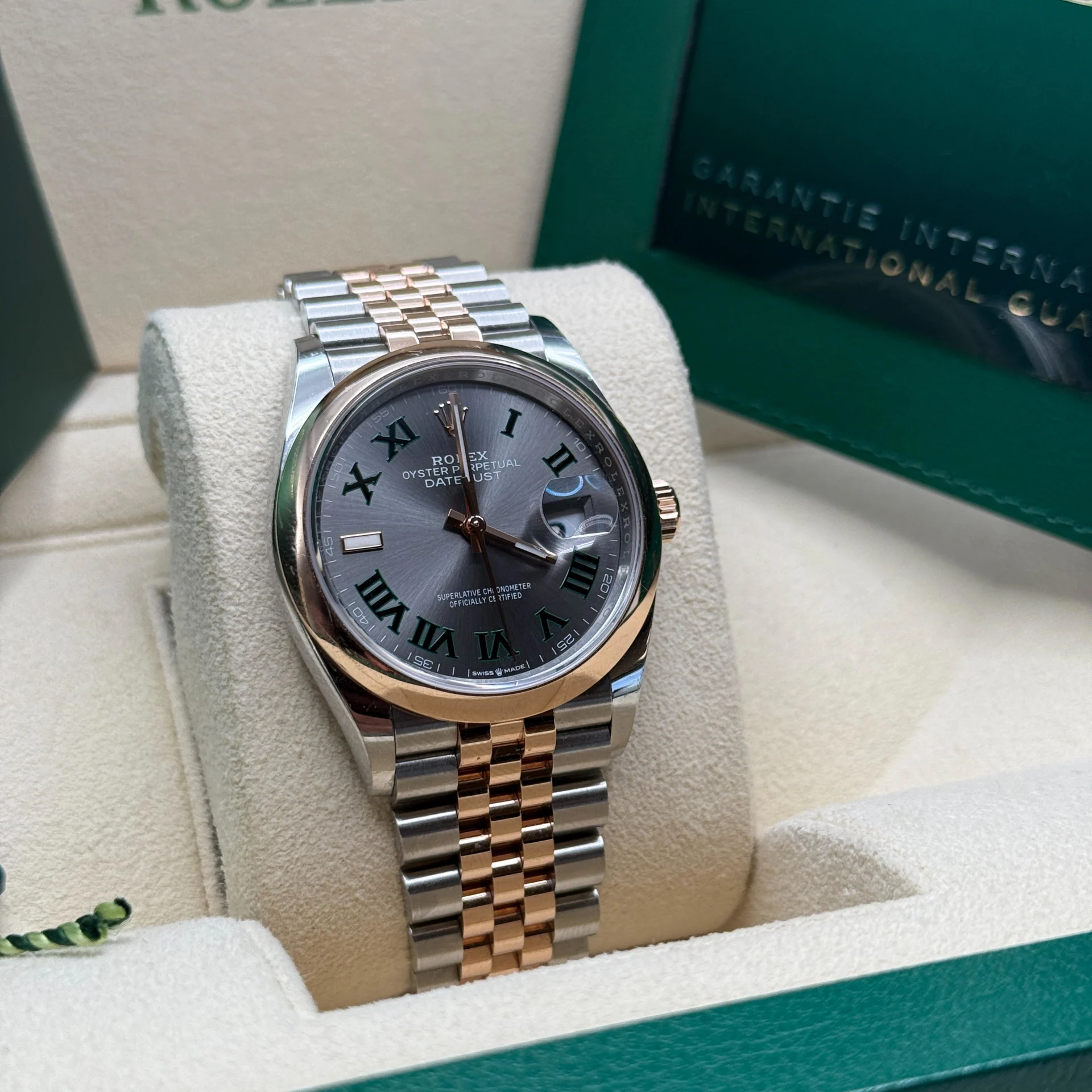 【Super Clone】ROLEX  Datejust 36mm 126201 Slate Dial Jubilee Bracelet Watch