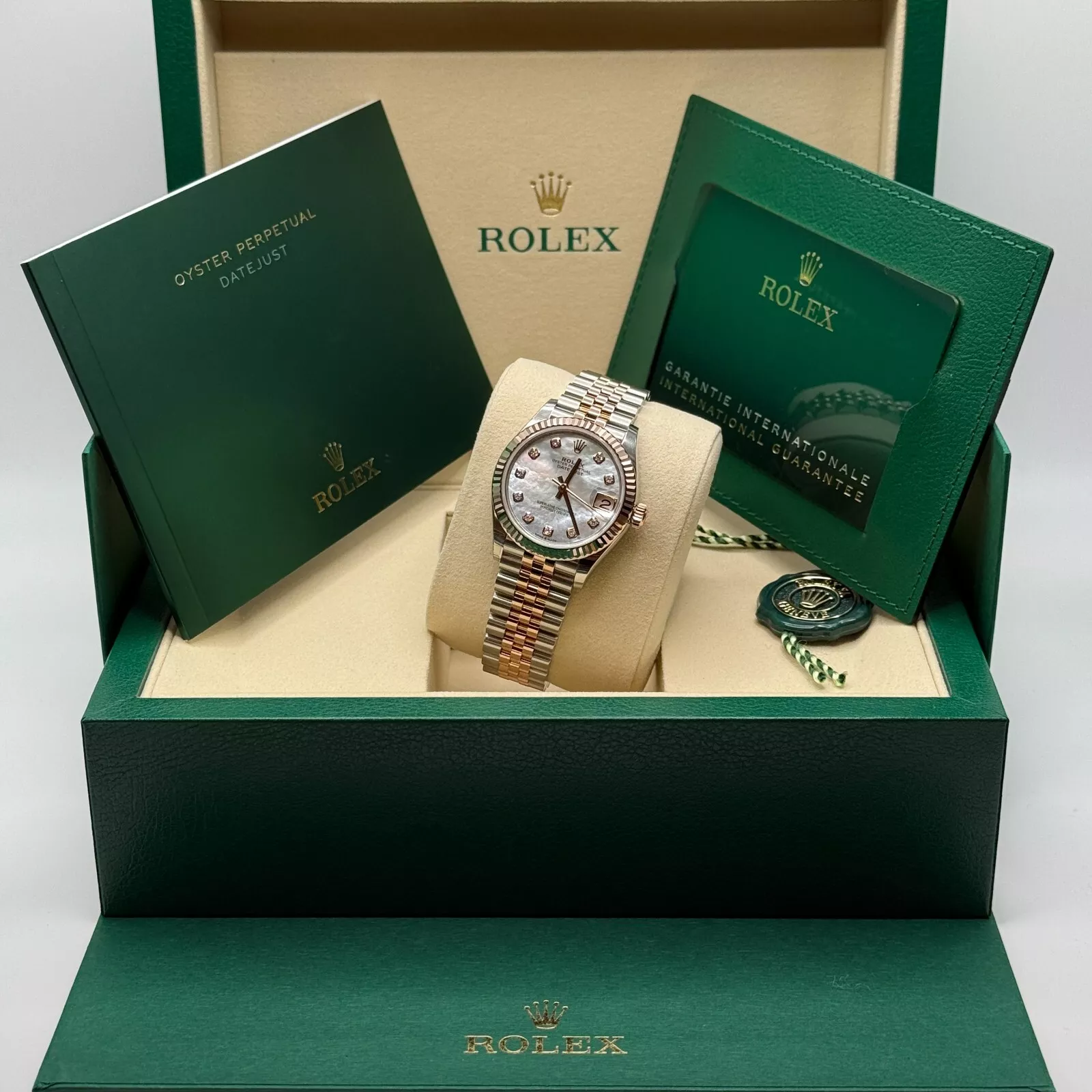 【Super Clone】ROLEX Datejust m278271-0025/0026 White Mother-of-Pearl 31mm Dial Oyster Bracelet Watch