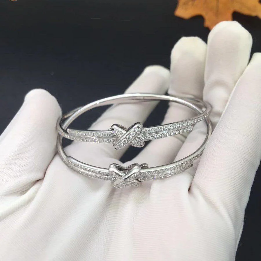 Regalia jewelryJEUX DE BRACELET DIAMONDS SILVER