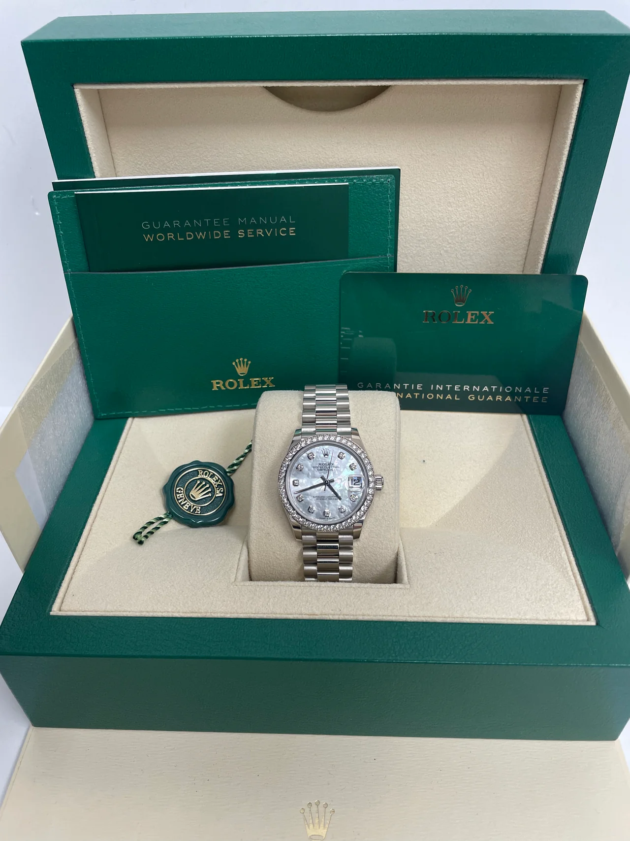 【Super Clone】ROLEX Datejust m278289RBR-0005 31mm Datejust Diamond Bezel MOP Dial