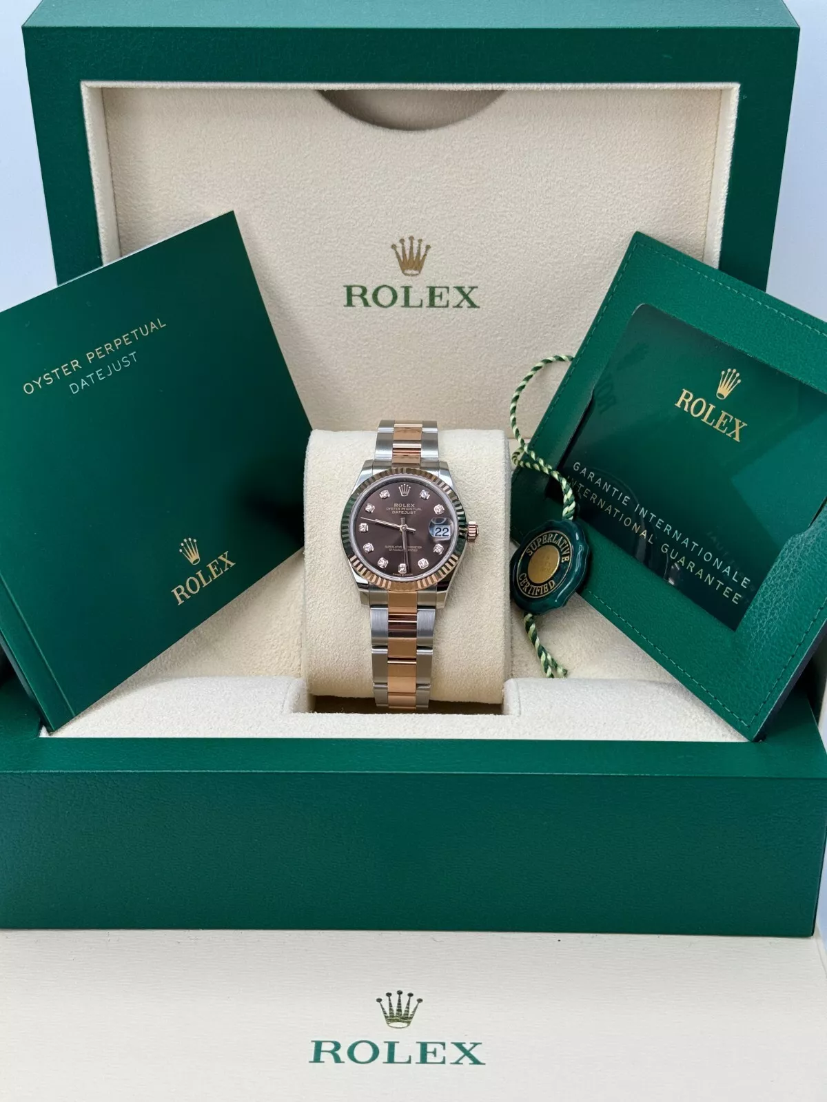 【Super Clone】ROLEX Datejust m278271-0027/0028 Chocolate 31mm Dial Oyster Bracelet Watch