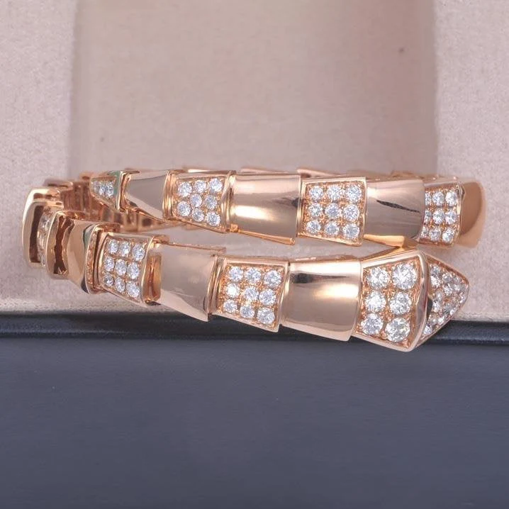 Regalia jewelrySERPENTI WIDE BRACELET PINK GOLD DIAMOND