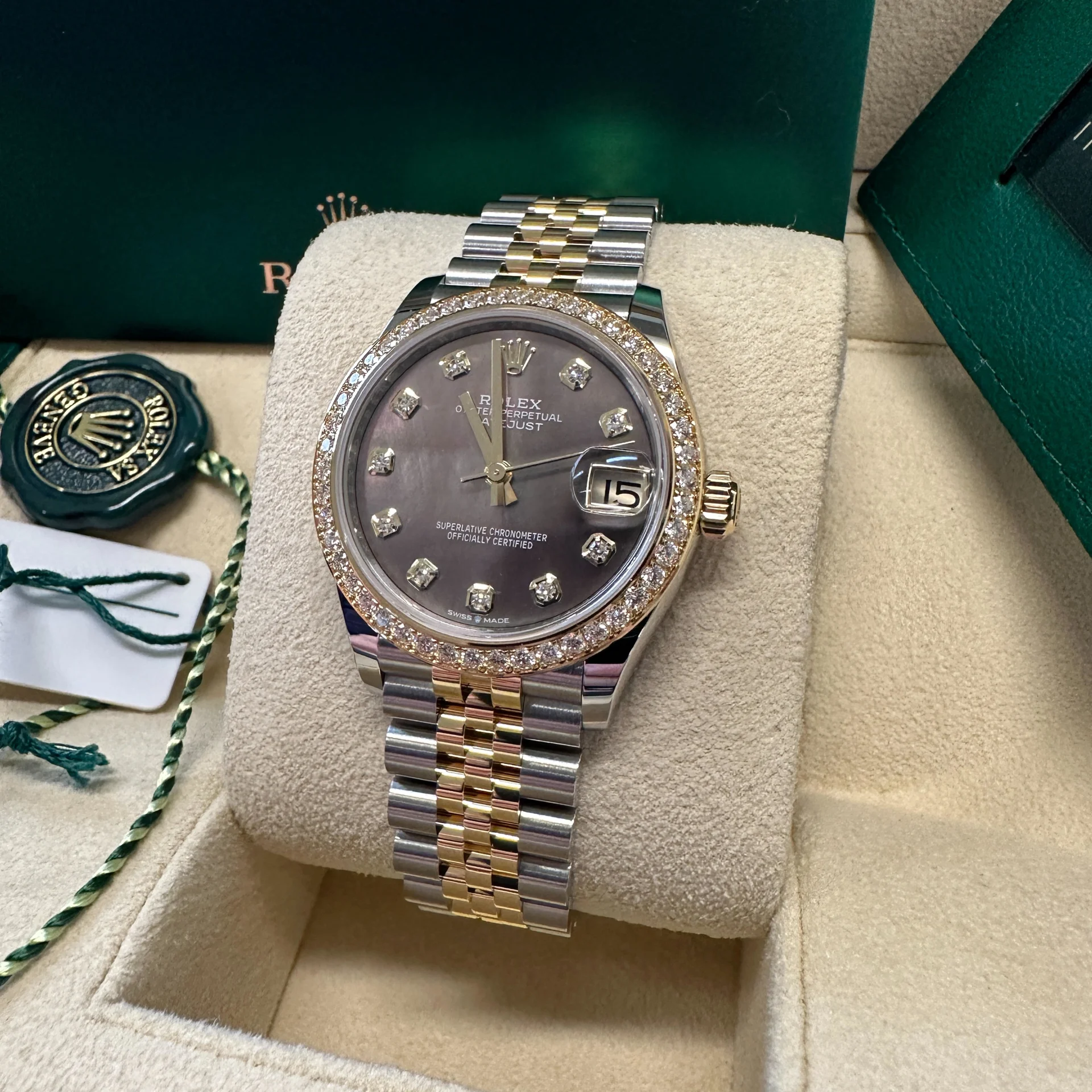 【Super Clone】ROLEX Datejust m278383-0023/0024 31mm Mother of Pearl Dial Oyster Bracelet