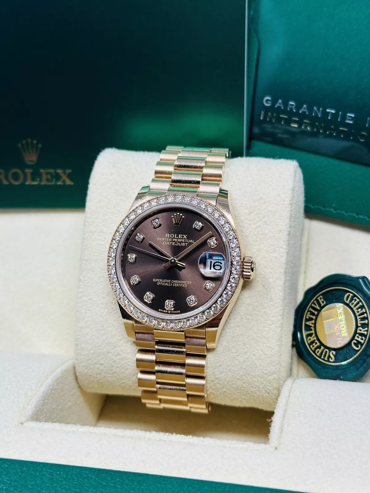 【Super Clone】ROLEX Datejust m278285RBR-0006 Chocolate Dial 31mm