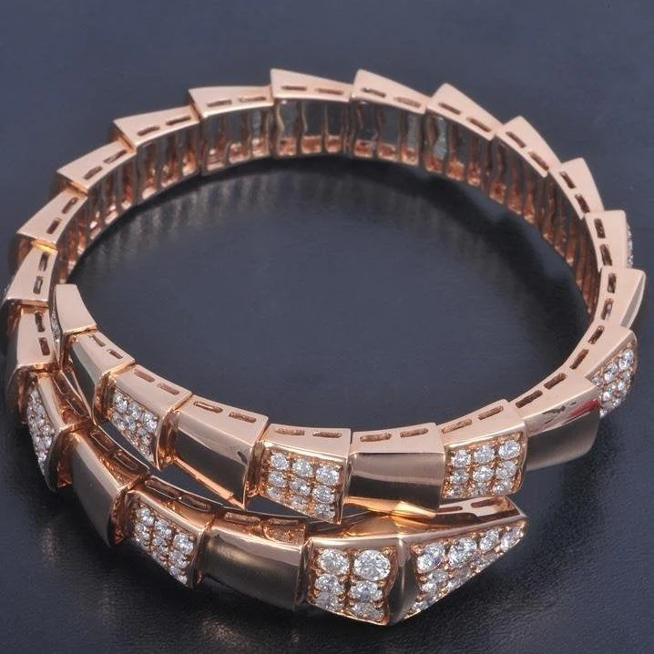 Regalia jewelrySERPENTI WIDE BRACELET PINK GOLD DIAMOND