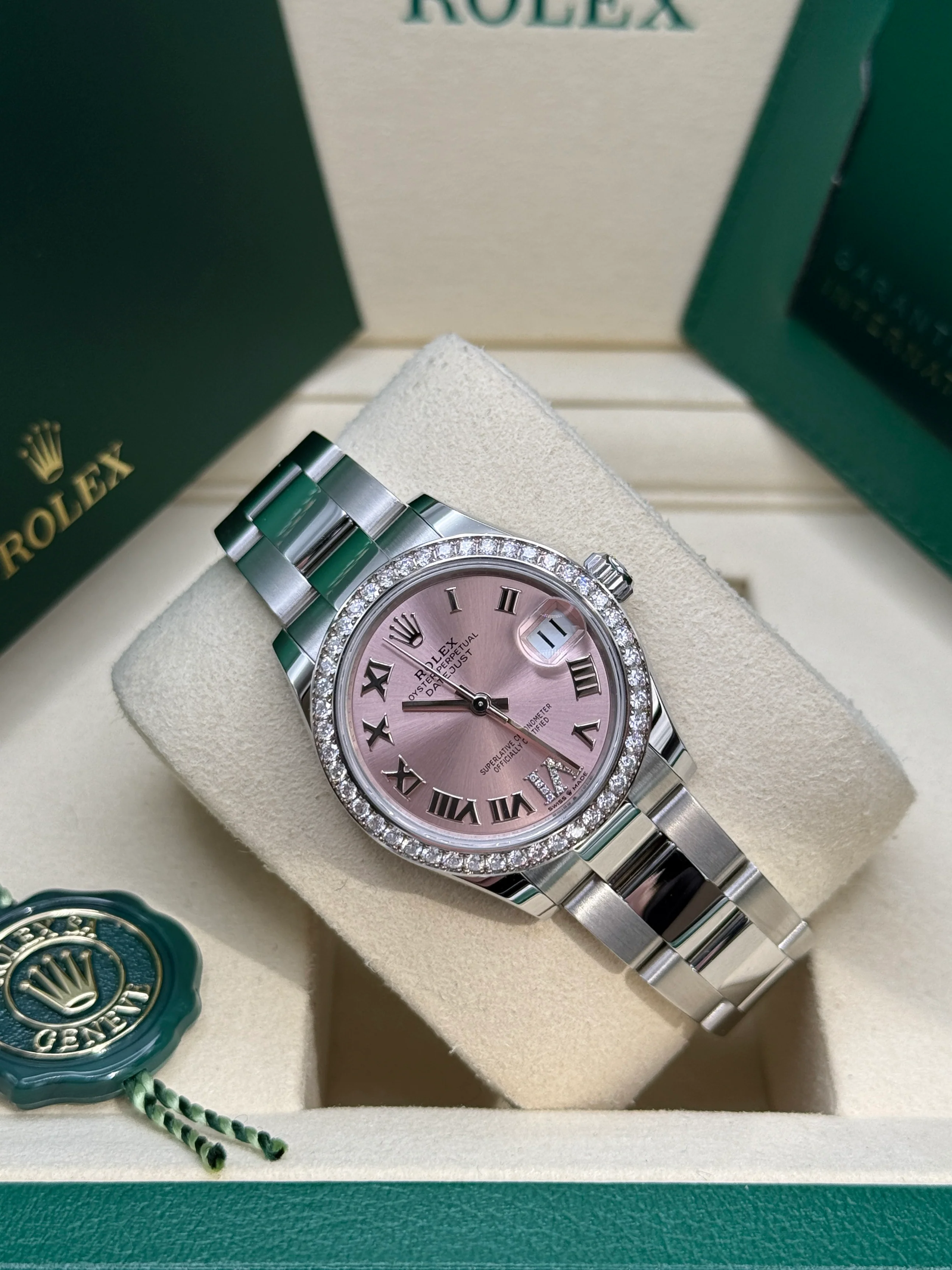 【Super Clone】ROLEX Datejust m278384RBR-0027/0028 Pink 31mm Dial Oyster Watch