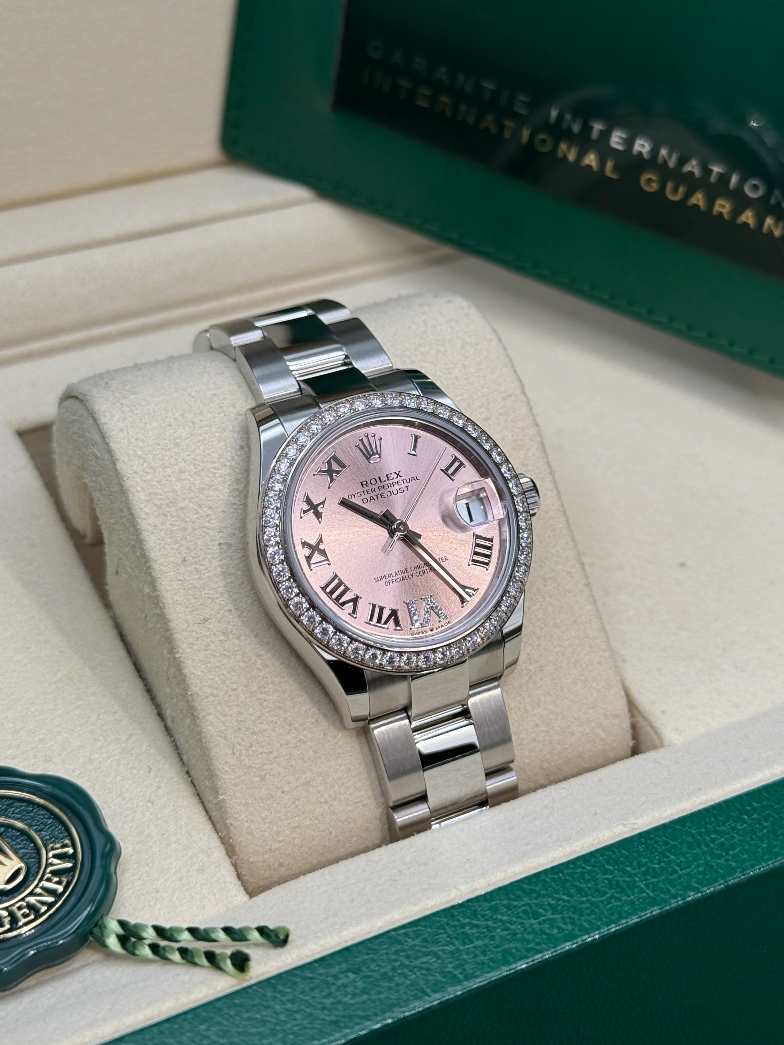 【Super Clone】ROLEX Datejust m278384RBR-0027/0028 Pink 31mm Dial Oyster Watch