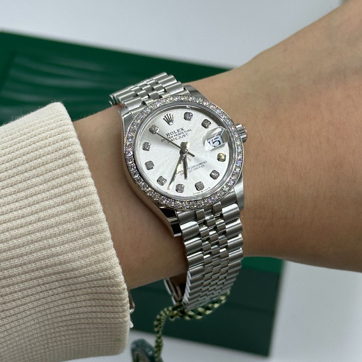 【Super Clone】ROLEX Datejust m278384RBR-0033/0034 Silver 31mm Dial Oyster Watch